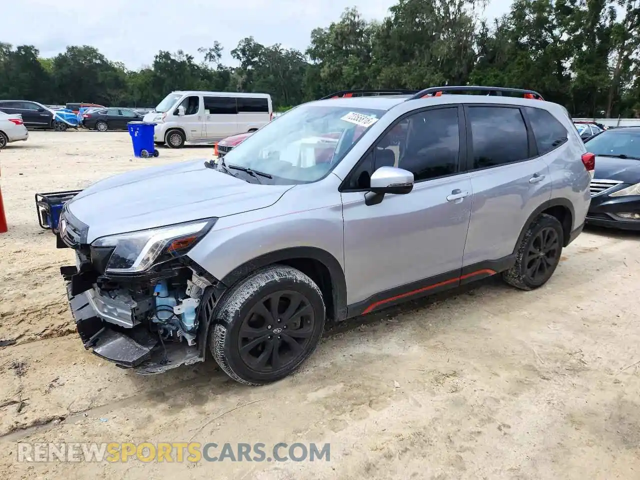 1 Photograph of a damaged car JF2SKAJC9PH481686 SUBARU FORESTER 2023