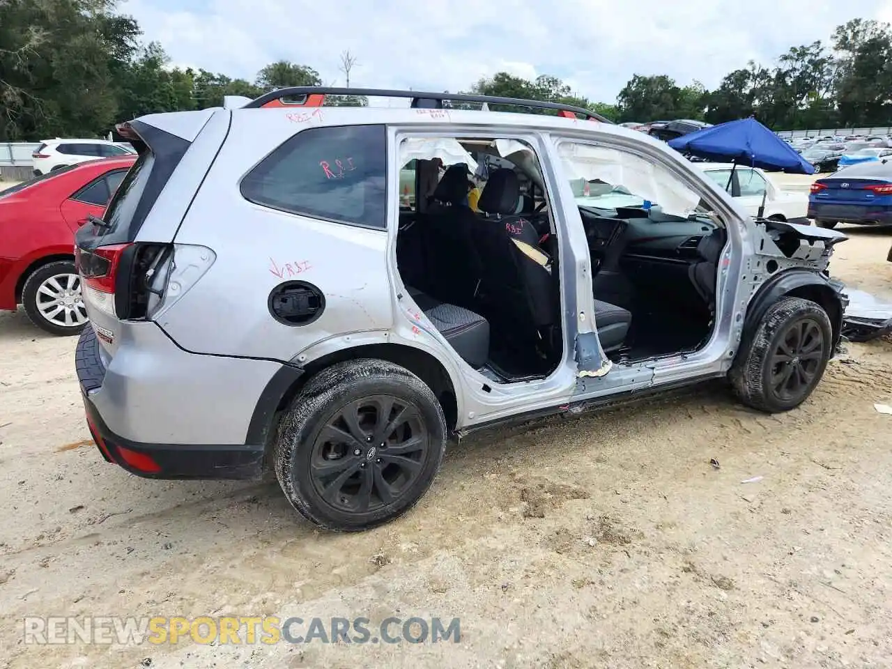 3 Photograph of a damaged car JF2SKAJC9PH481686 SUBARU FORESTER 2023