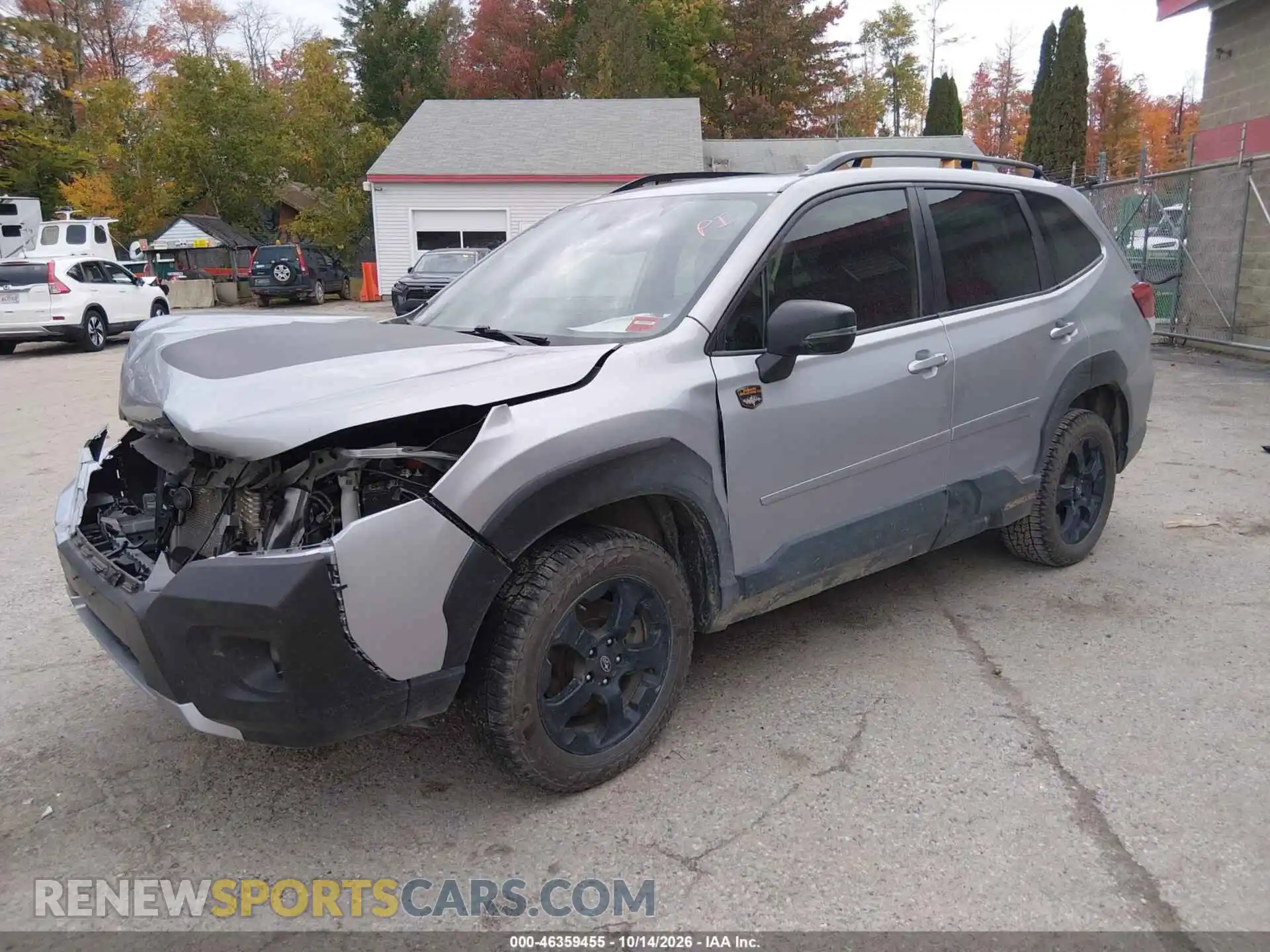 2 fotografías del automóvil dañado JF2SKAMC5PH400954 SUBARU FORESTER 2023