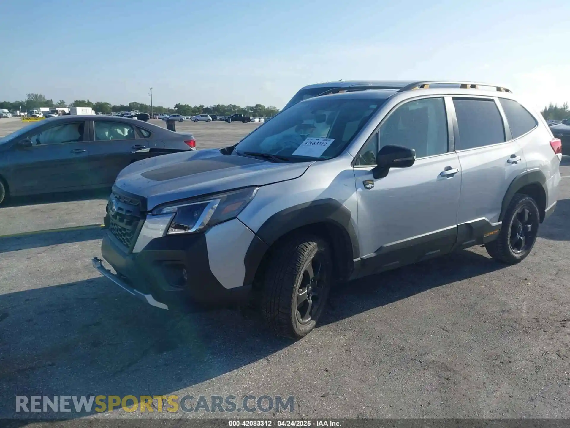 2 fotografías del automóvil dañado JF2SKAMC5PH421738 SUBARU FORESTER 2023
