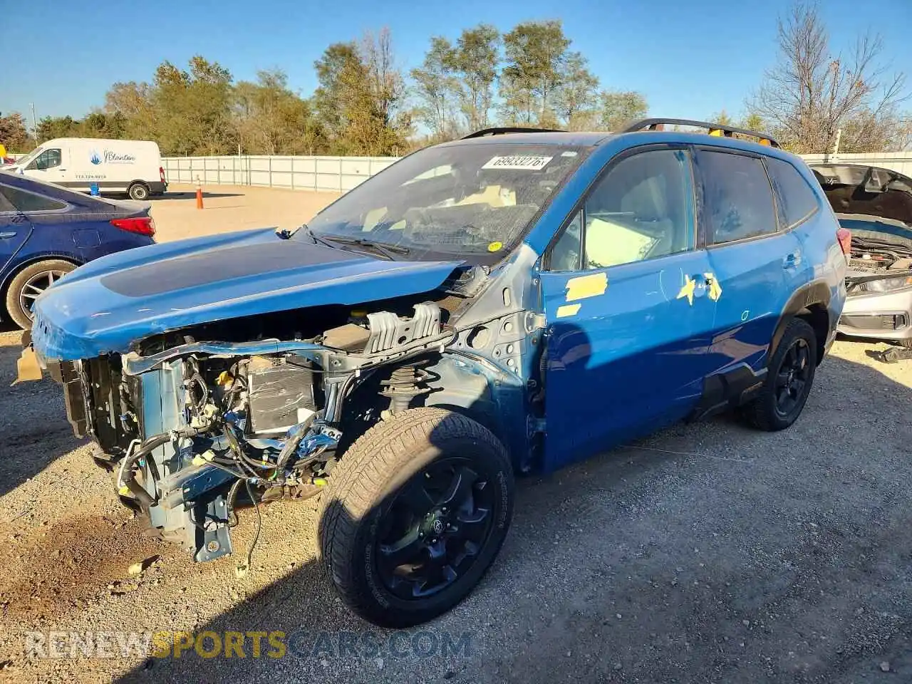 1 Photograph of a damaged car JF2SKAMCXPH526517 SUBARU FORESTER 2023