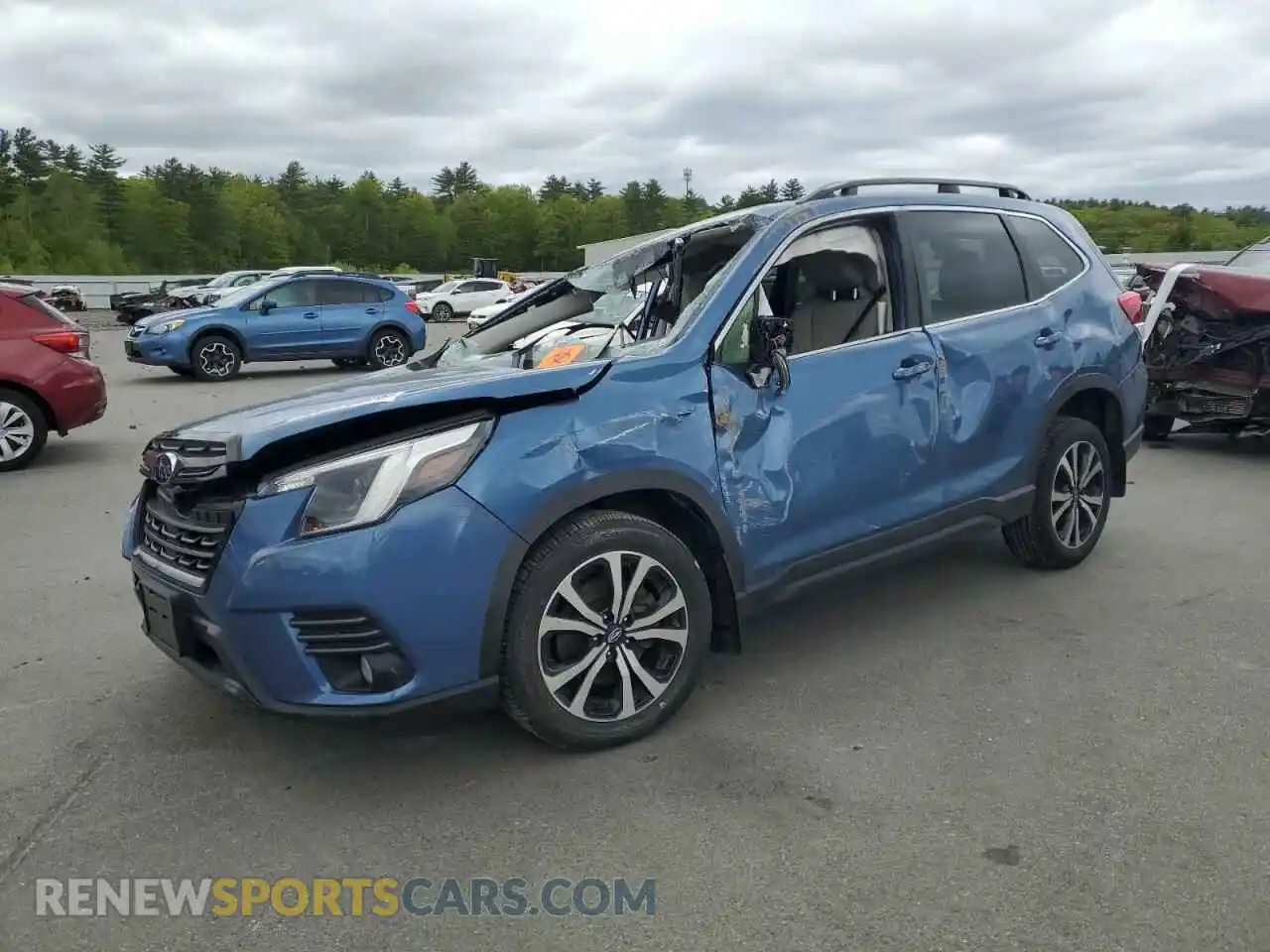 1 Photograph of a damaged car JF2SKAPC0PH548604 SUBARU FORESTER 2023