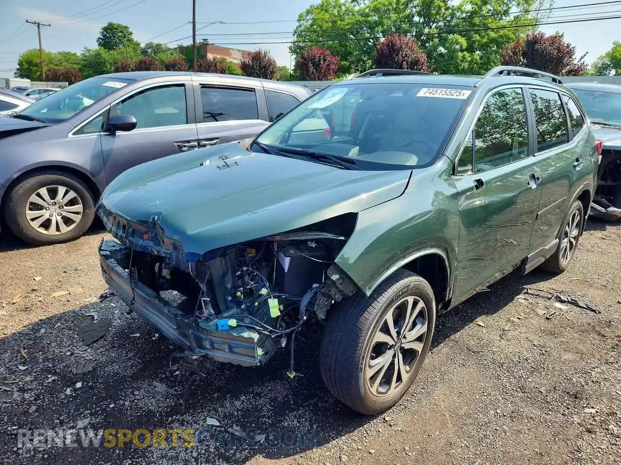 1 Photograph of a damaged car JF2SKAPC4PH518084 SUBARU FORESTER 2023
