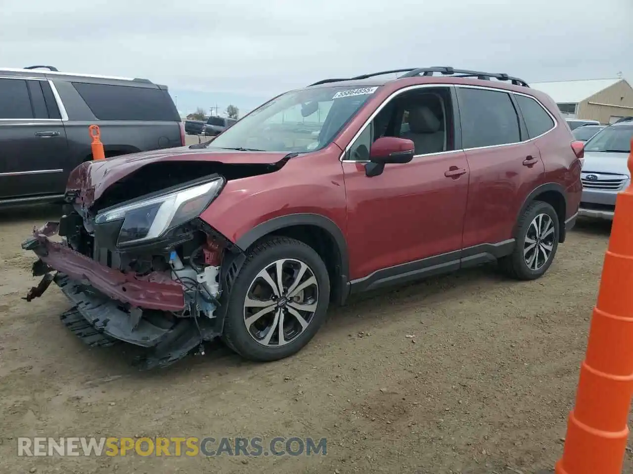 1 Photograph of a damaged car JF2SKAPC7PH476591 SUBARU FORESTER 2023