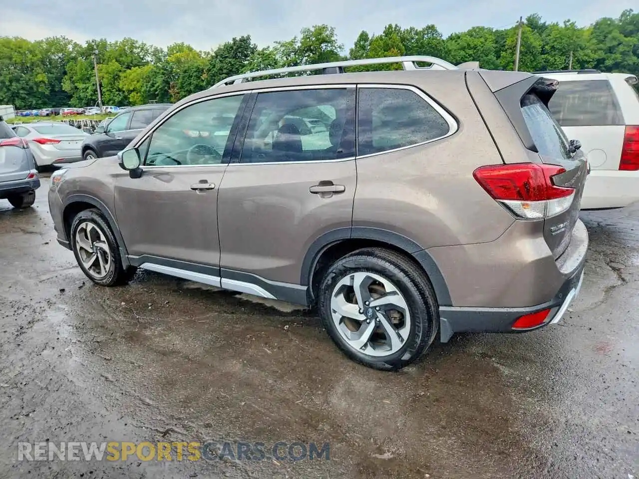 2 fotografías del automóvil dañado JF2SKARC3PH538940 SUBARU FORESTER 2023