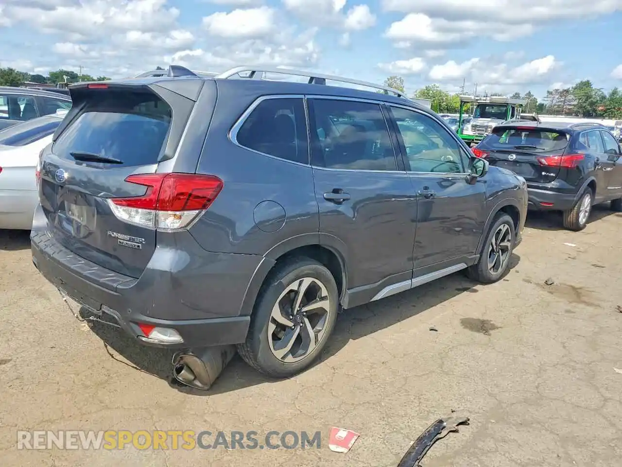 3 fotografías del automóvil dañado JF2SKARC4PH507910 SUBARU FORESTER 2023