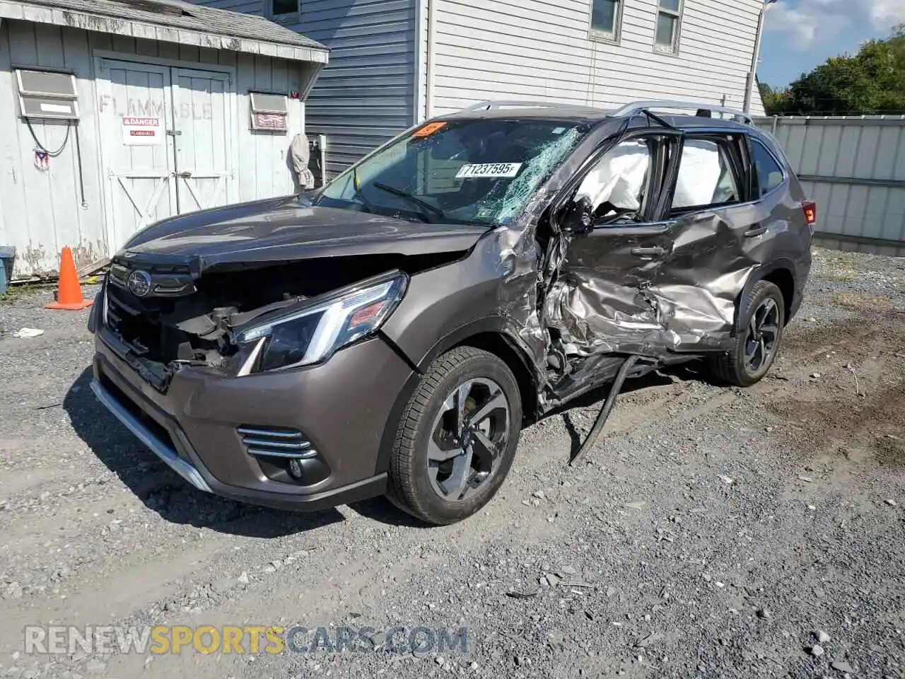 1 Photograph of a damaged car JF2SKARC7PH436864 SUBARU FORESTER 2023
