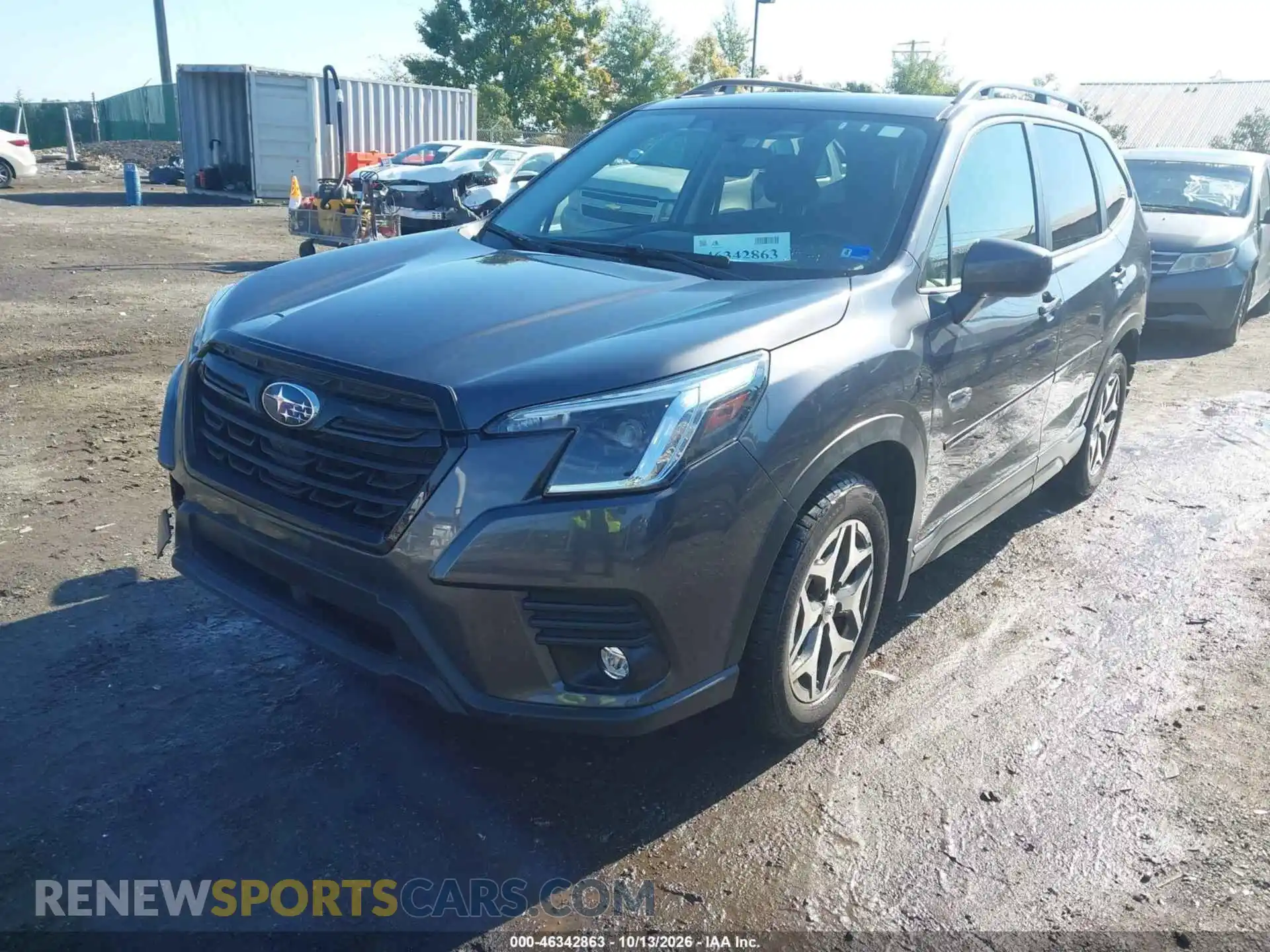 2 fotografías del automóvil dañado JF2SKADC0RH467691 SUBARU FORESTER 2024