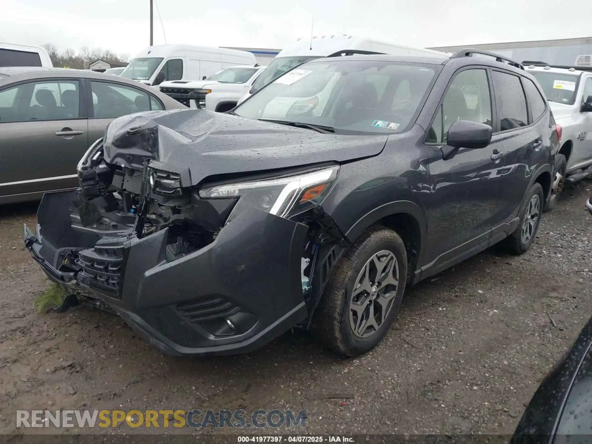 2 fotografías del automóvil dañado JF2SKADC7RH488814 SUBARU FORESTER 2024