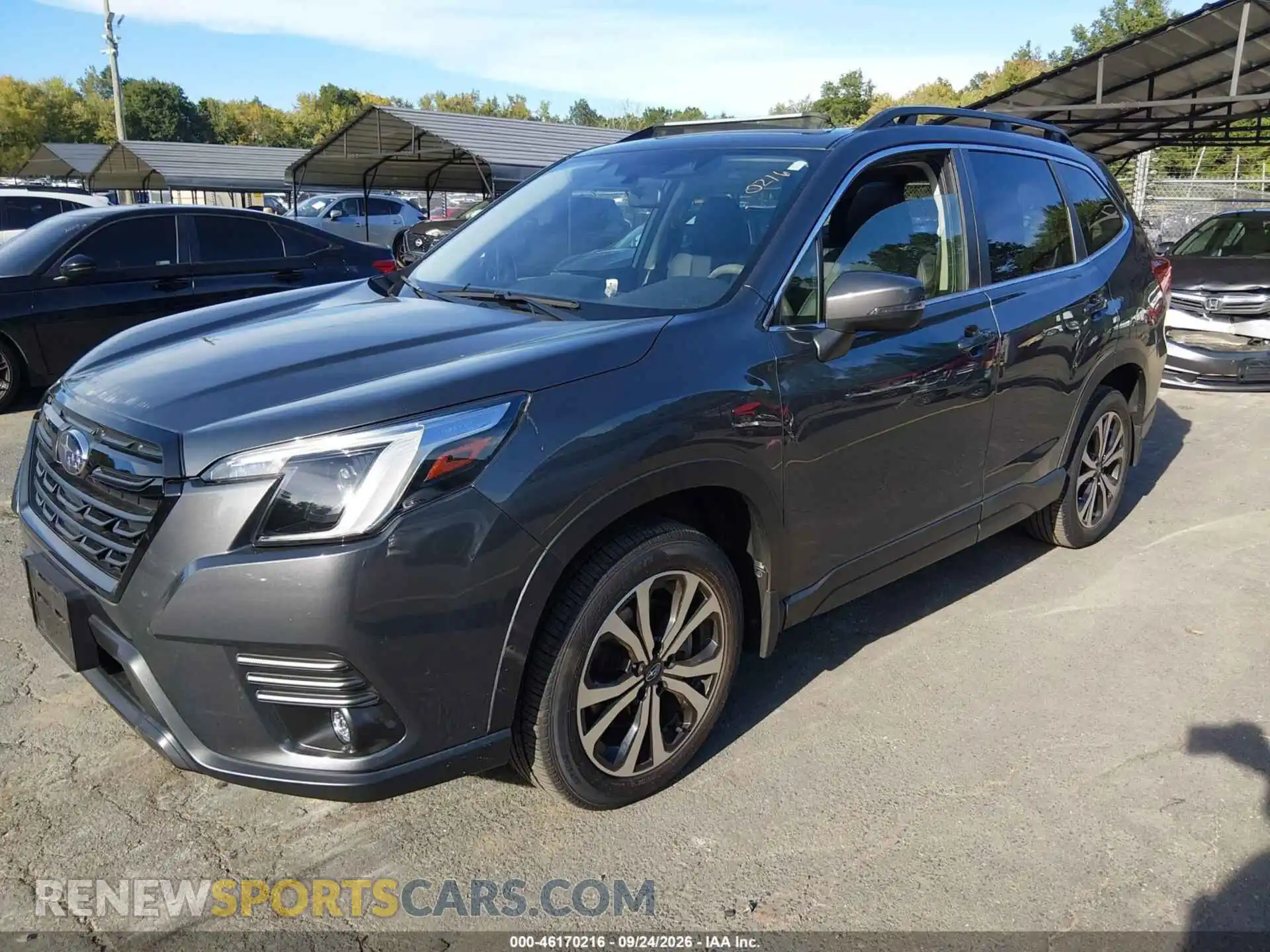 2 fotografías del automóvil dañado JF2SKALC6RH424619 SUBARU FORESTER 2024
