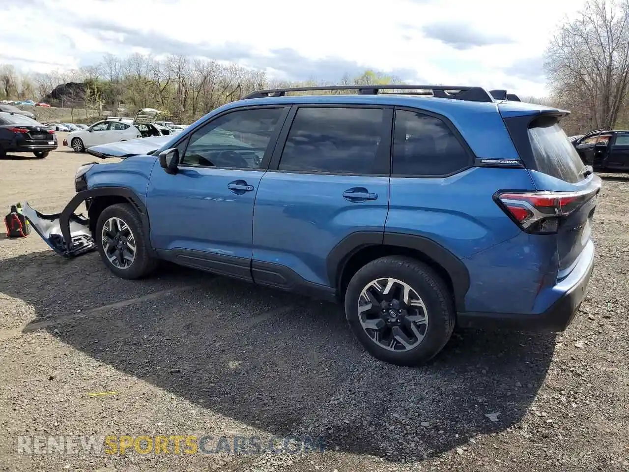 2 fotografías del automóvil dañado JF2SLDAC9SH551520 SUBARU FORESTER 2025