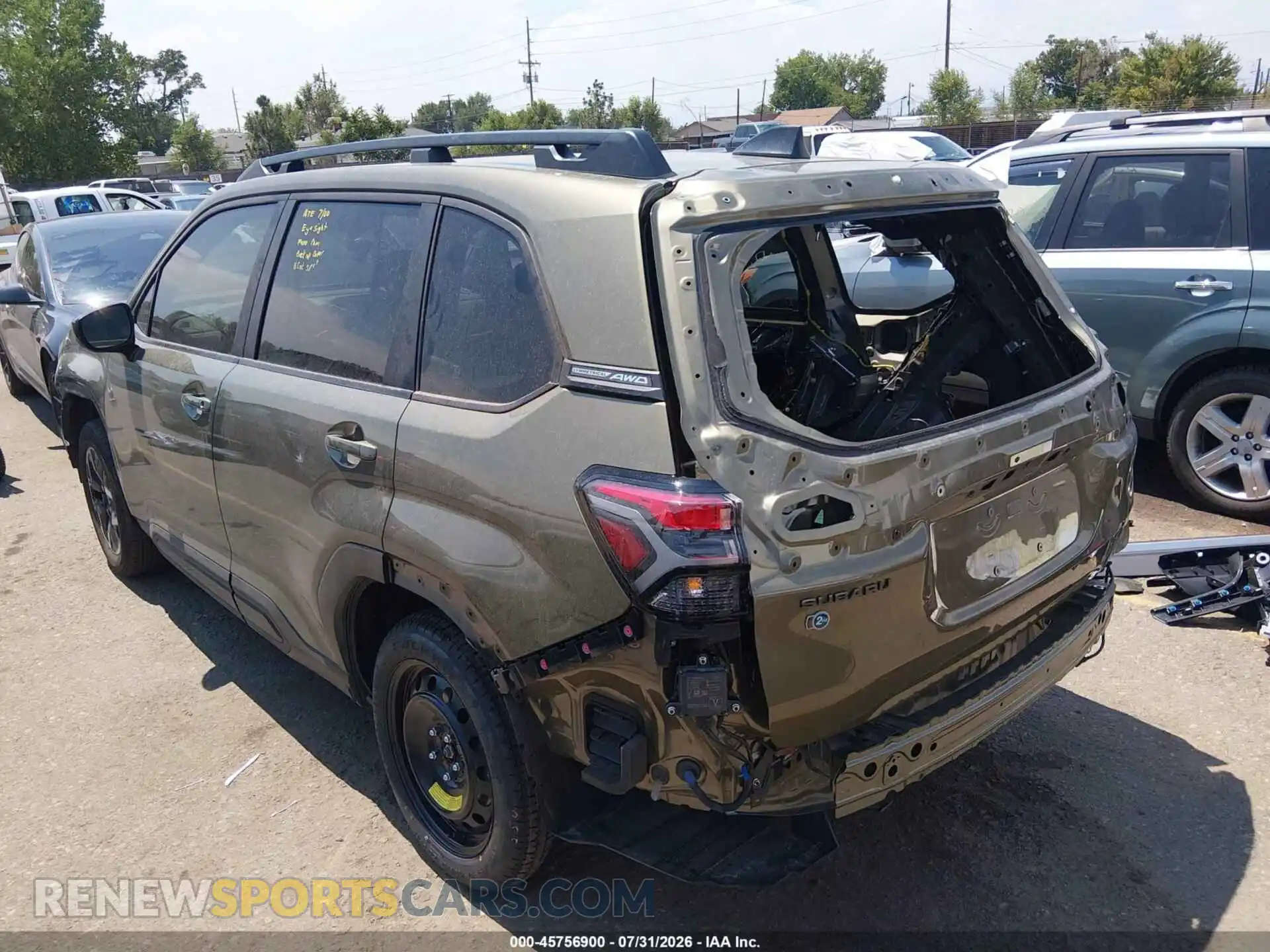 3 Photograph of a damaged car JF2SLDDC2SH618342 SUBARU FORESTER 2025