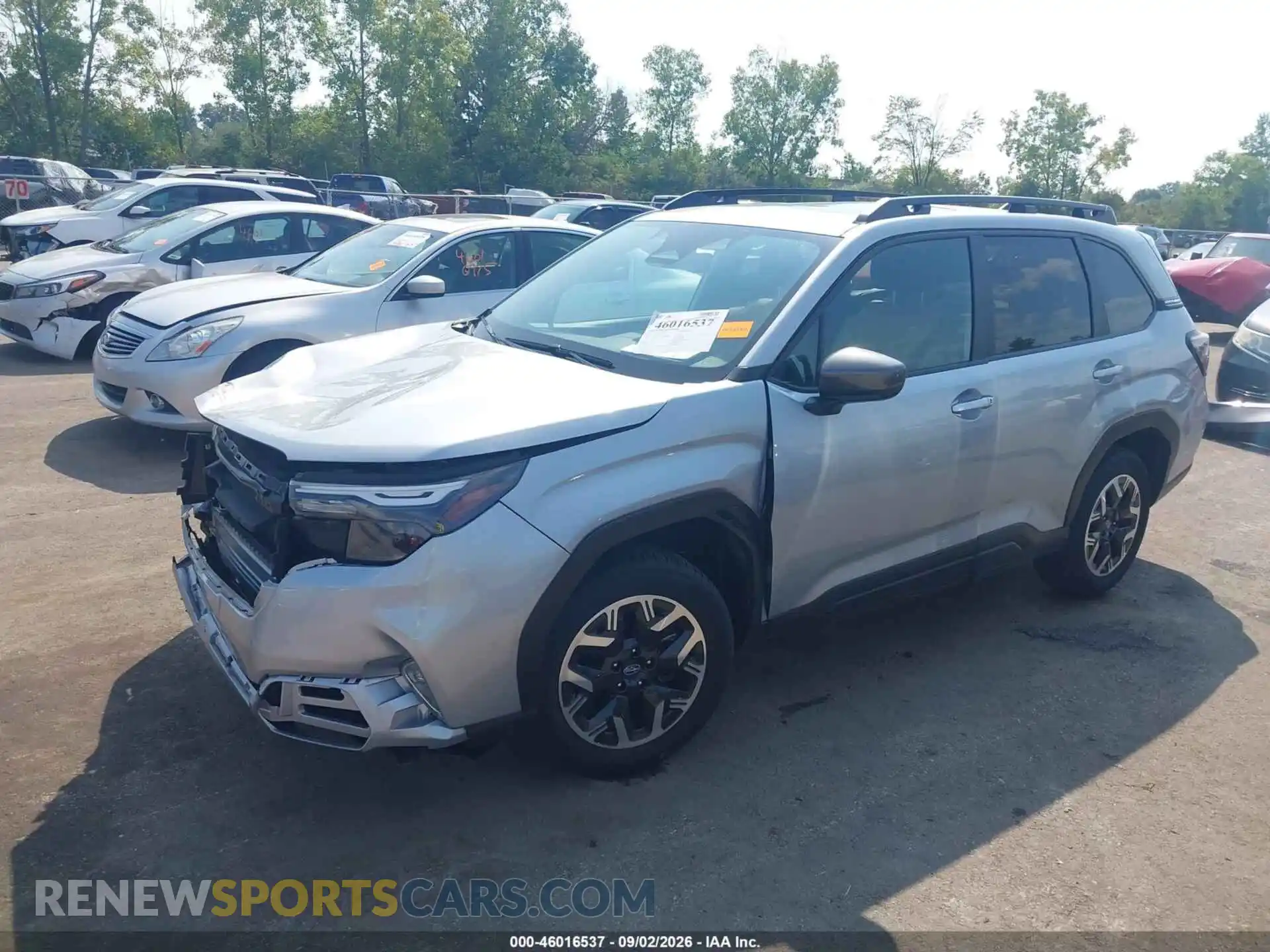 2 fotografías del automóvil dañado JF2SLDDC6SH547419 SUBARU FORESTER 2025