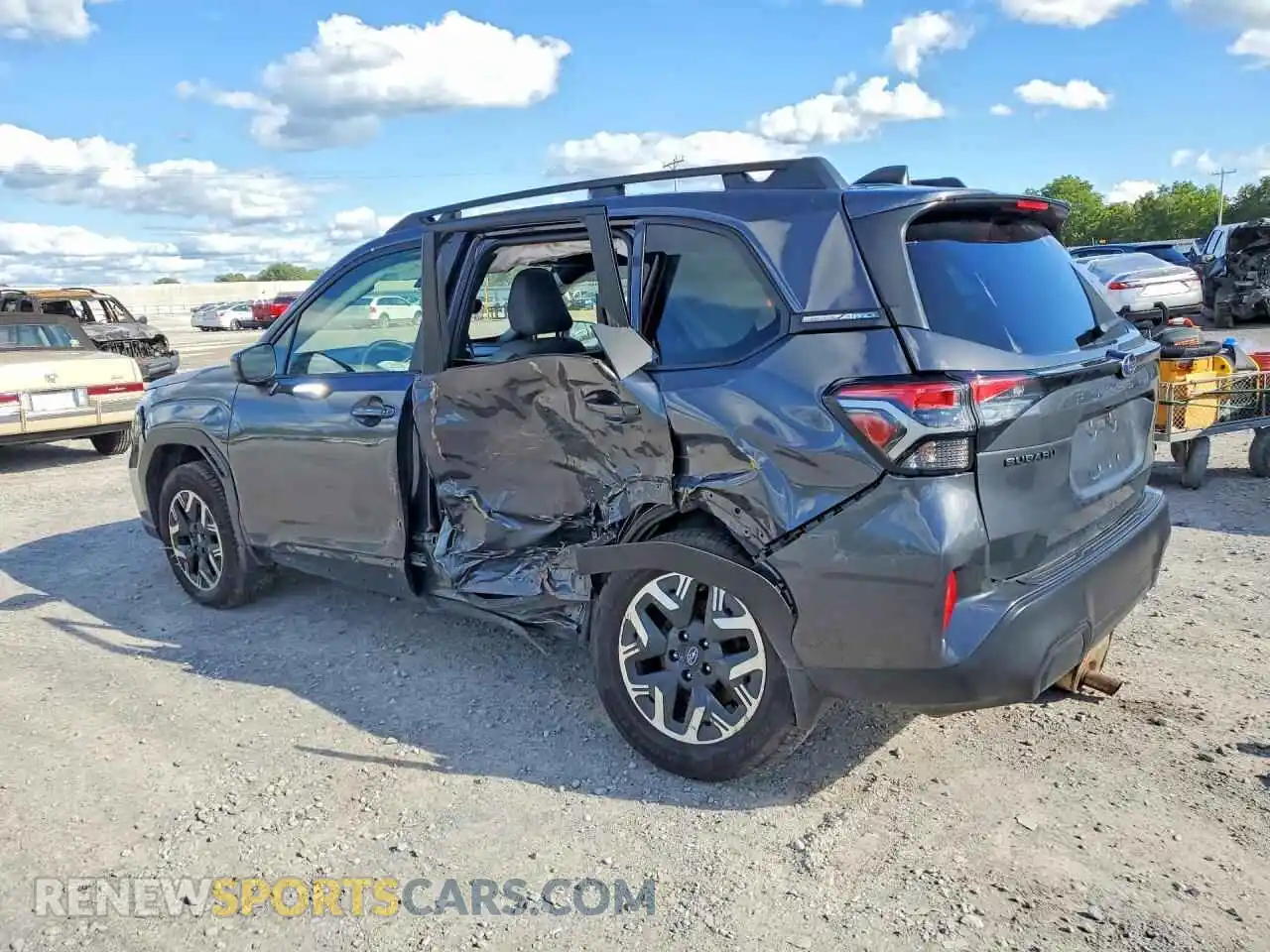 2 fotografías del automóvil dañado JF2SLDDC8SH416766 SUBARU FORESTER 2025