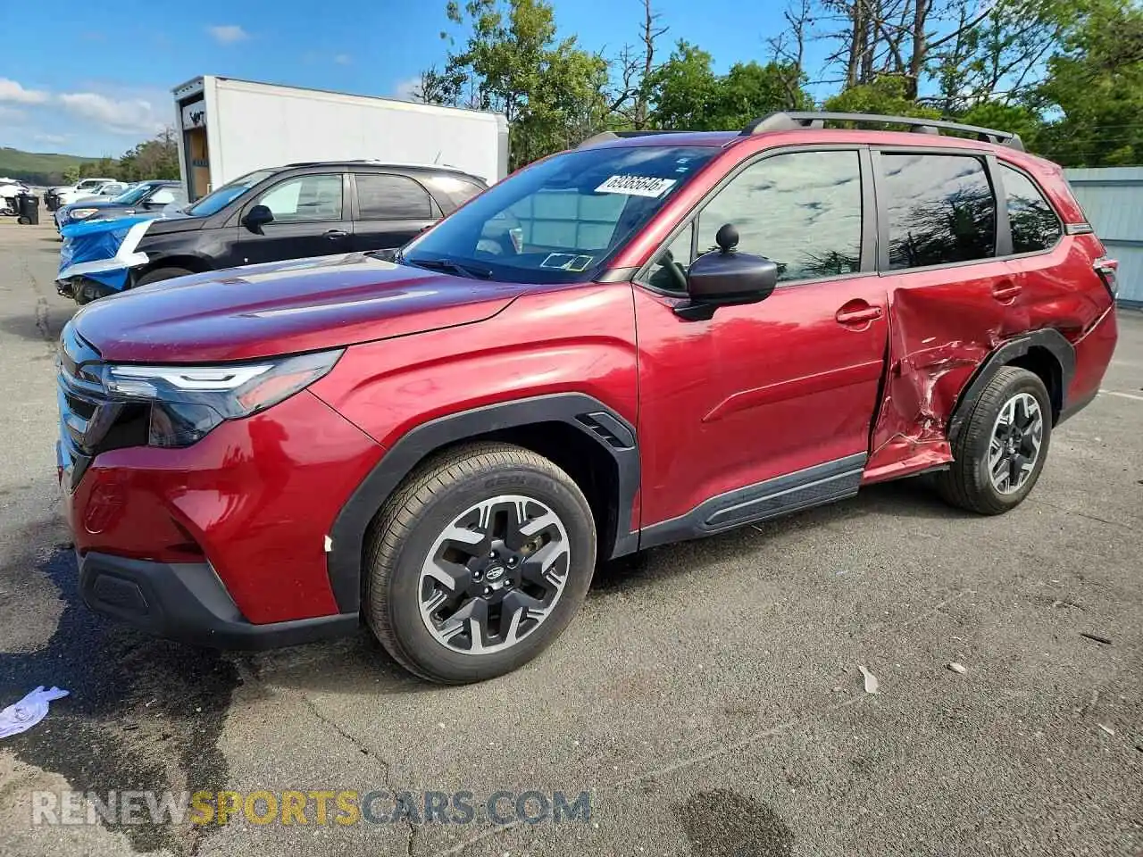 1 Photograph of a damaged car JF2SLDDC8SH418713 SUBARU FORESTER 2025