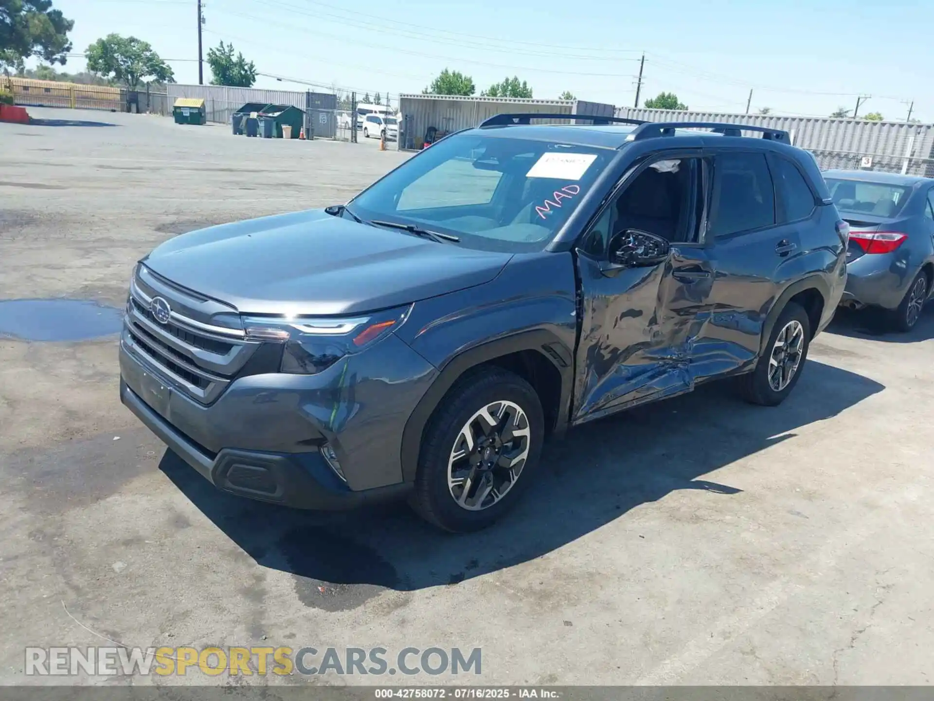 2 Photograph of a damaged car JF2SLDDCXSH453155 SUBARU FORESTER 2025