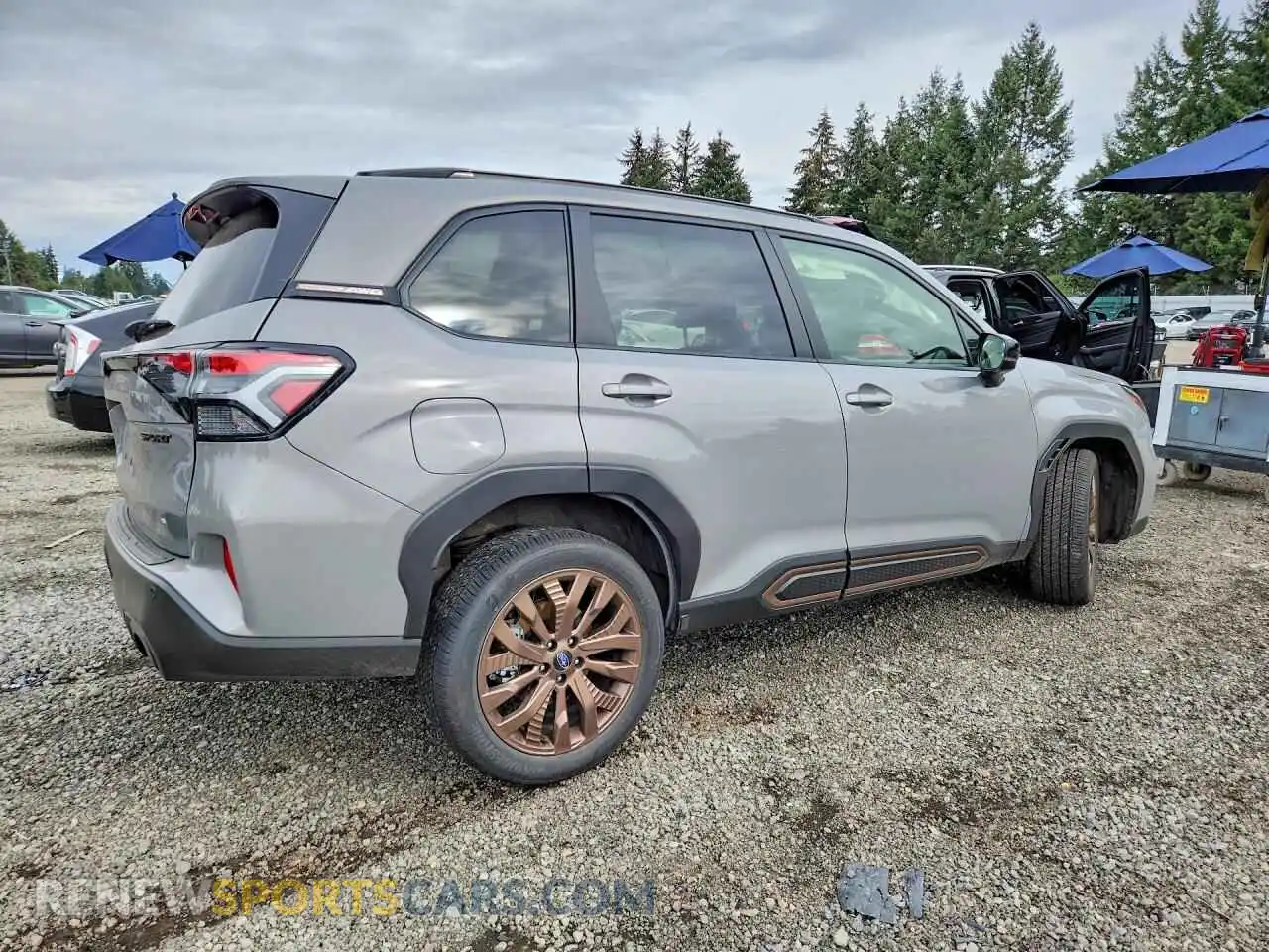 3 Photograph of a damaged car JF2SLDHC4SH436720 SUBARU FORESTER 2025