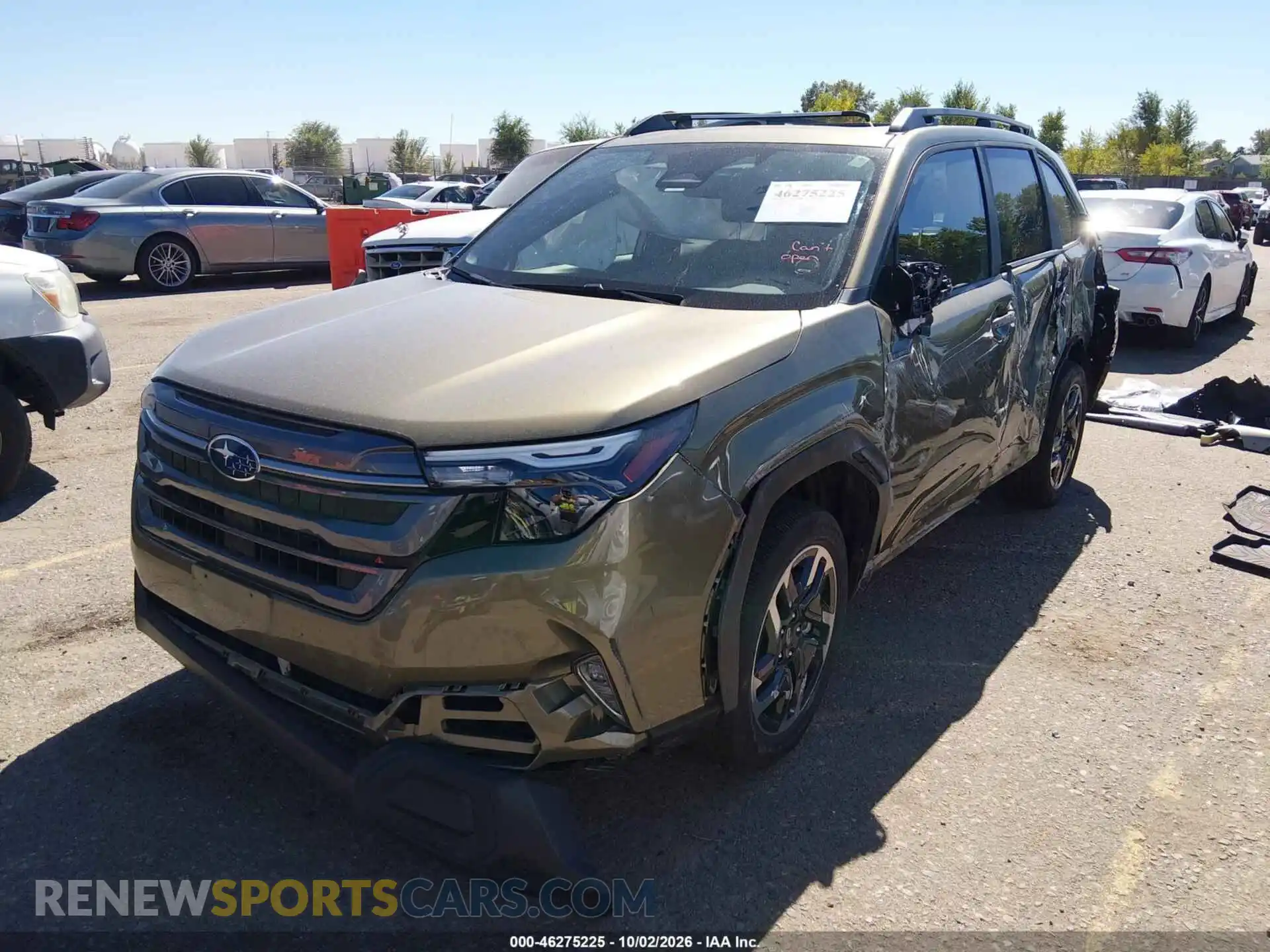 2 fotografías del automóvil dañado JF2SLSED8SH430131 SUBARU FORESTER 2025