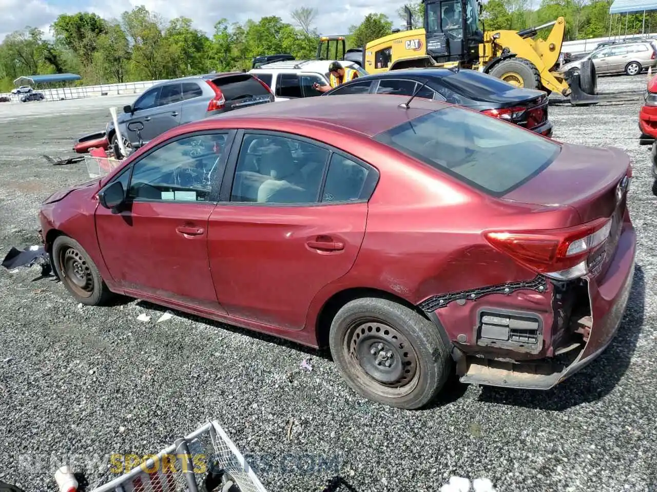 2 Photograph of a damaged car 4S3GKAA61K3621640 SUBARU IMPREZA 2019
