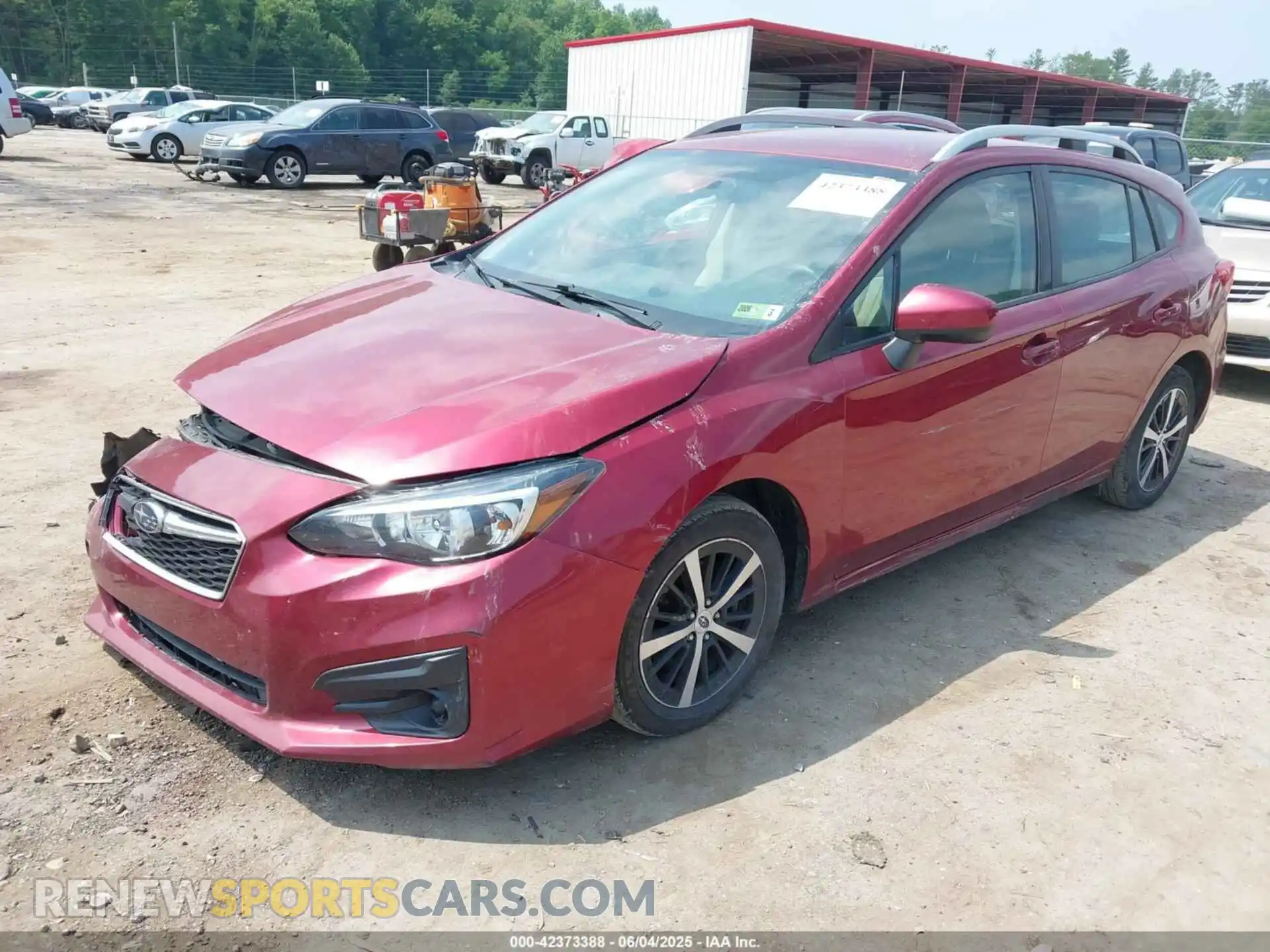 2 fotografías del automóvil dañado 4S3GTAC65K3716003 SUBARU IMPREZA 2019