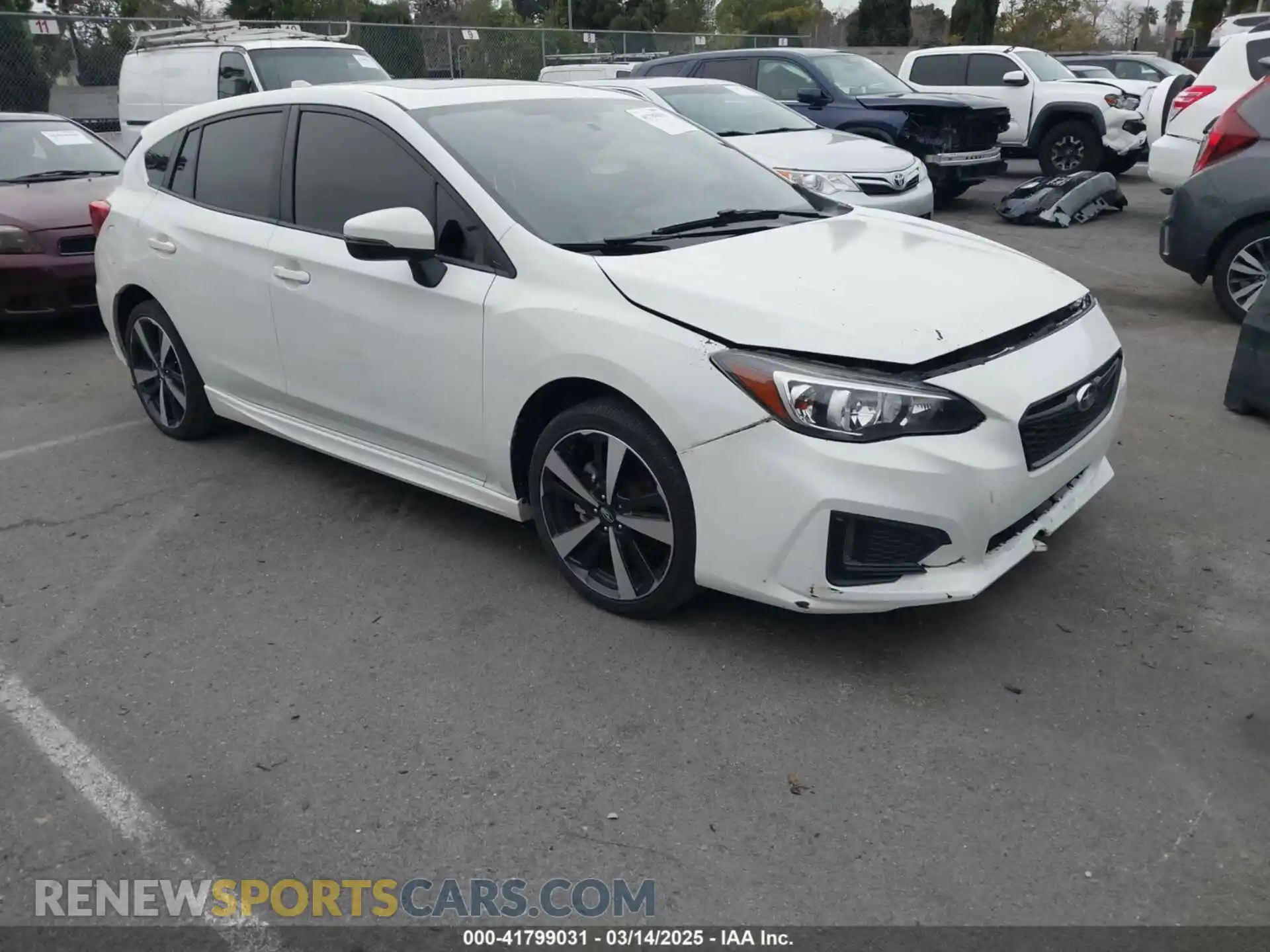 1 Photograph of a damaged car 4S3GTAM67K3756260 SUBARU IMPREZA 2019