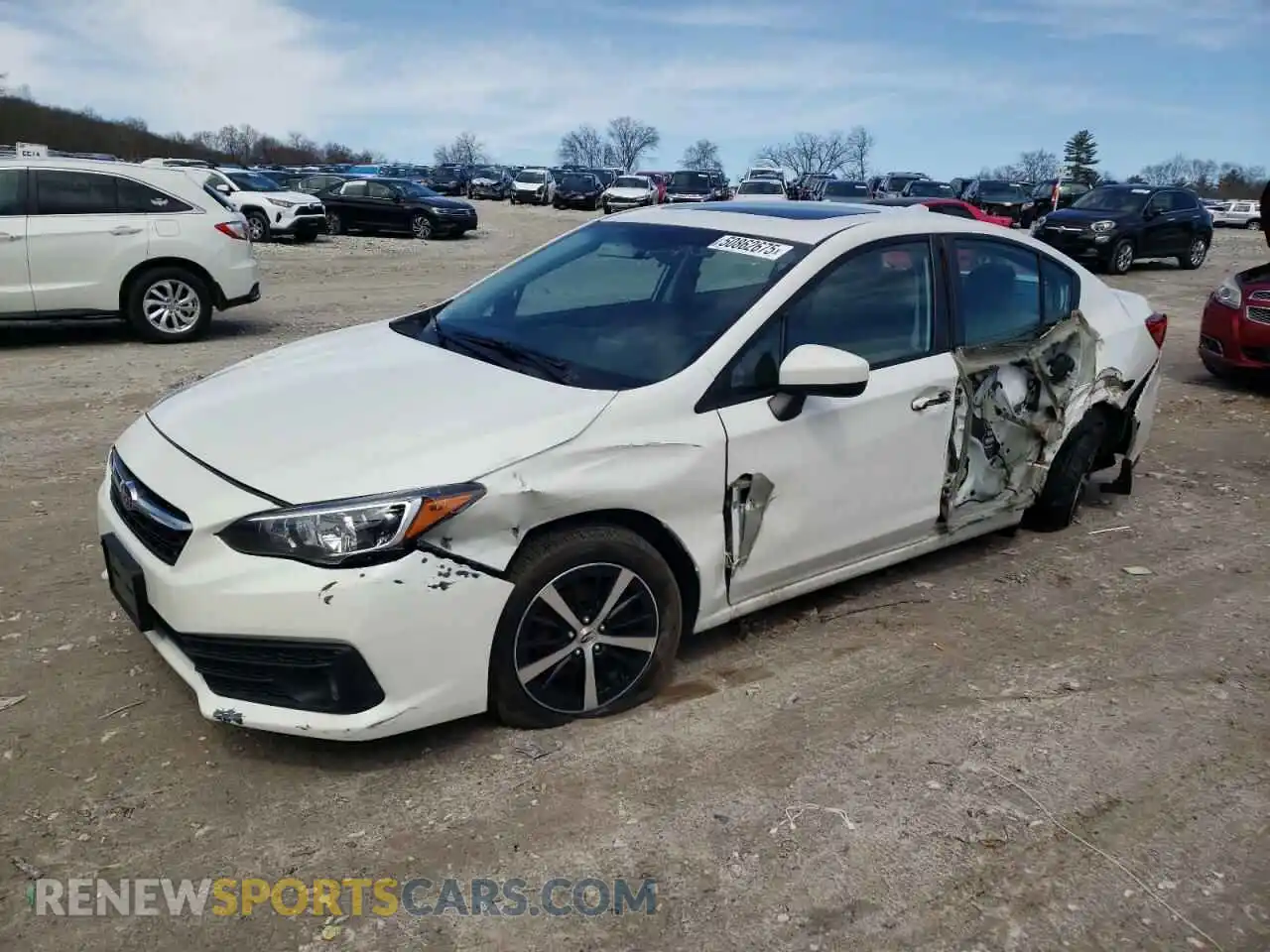 1 Photograph of a damaged car 4S3GKAD61L3603765 SUBARU IMPREZA 2020