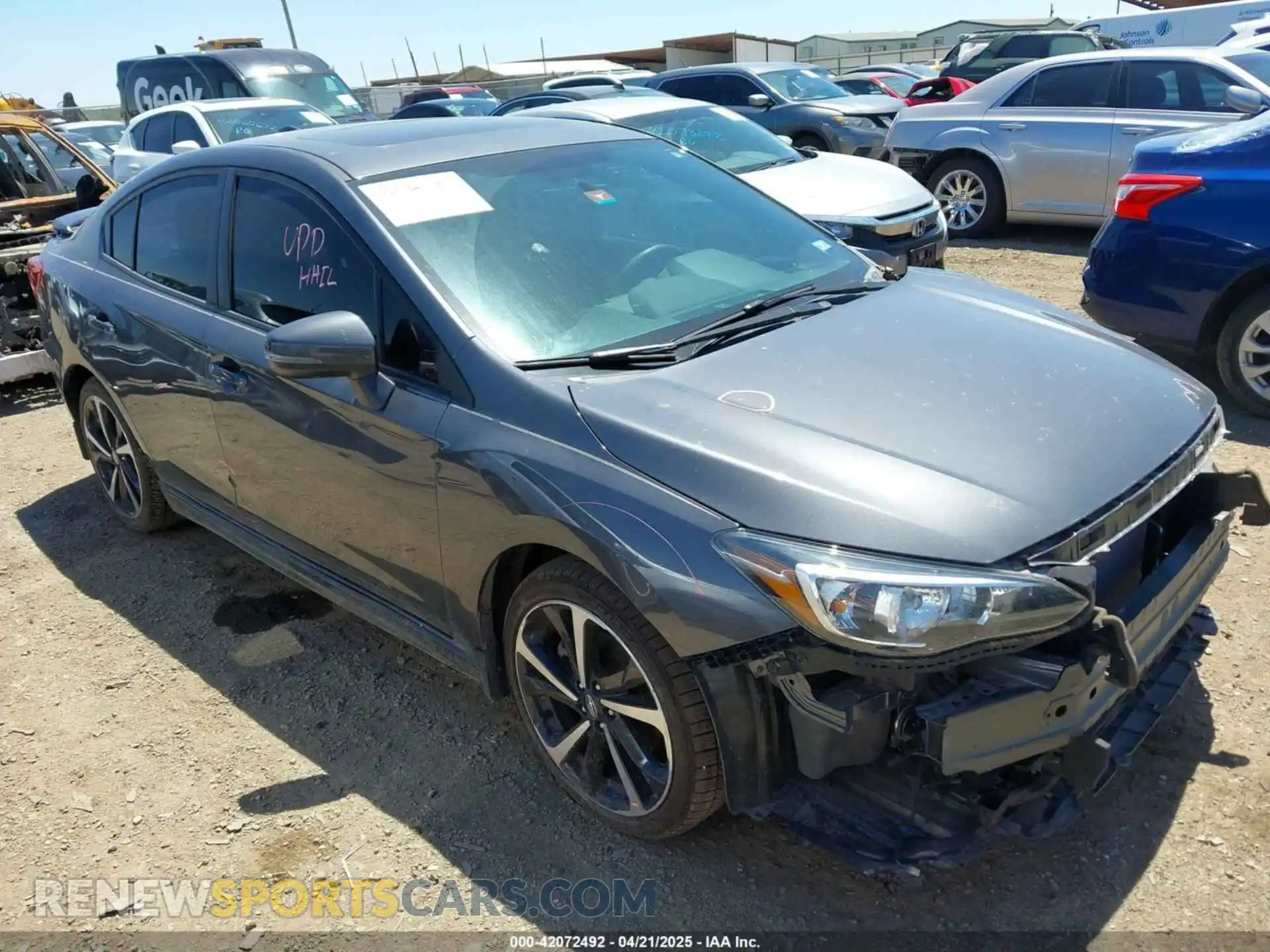 1 Photograph of a damaged car 4S3GKAM68M3607085 SUBARU IMPREZA 2021