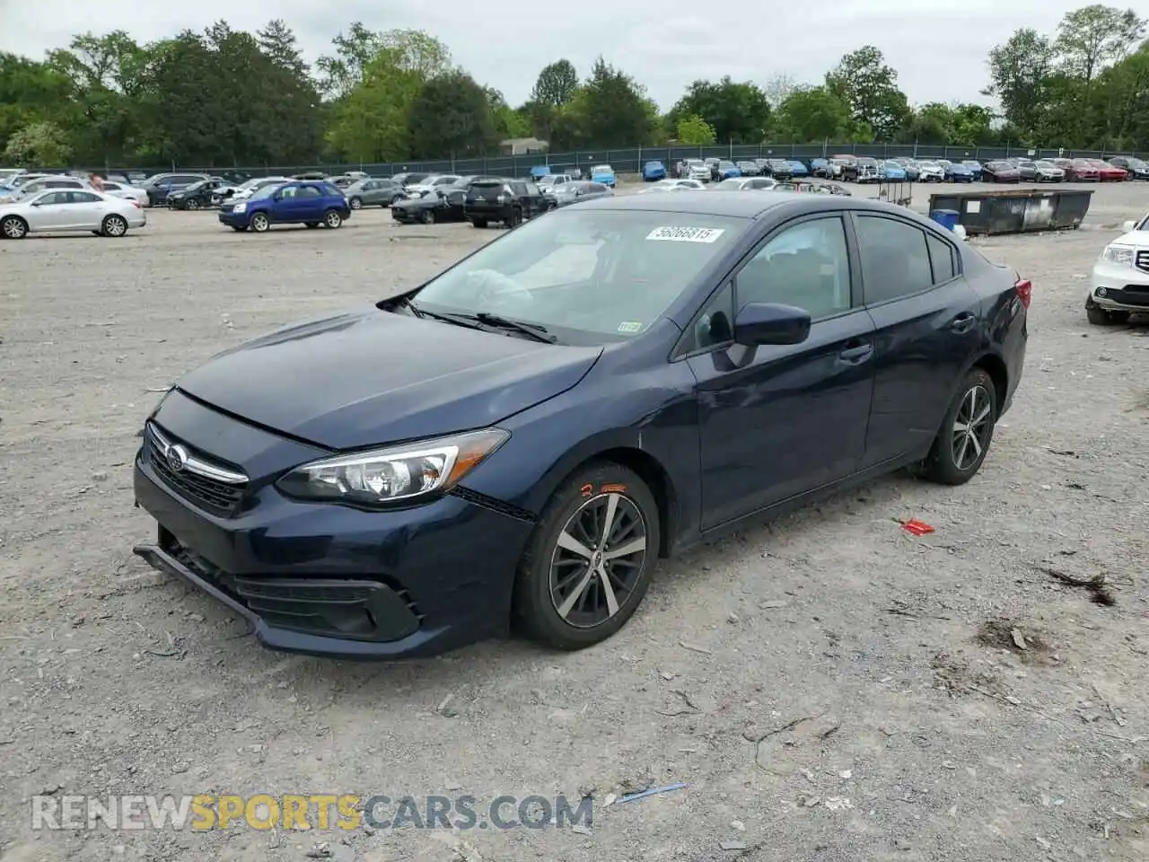 1 Photograph of a damaged car 4S3GKAV64M3606174 SUBARU IMPREZA 2021