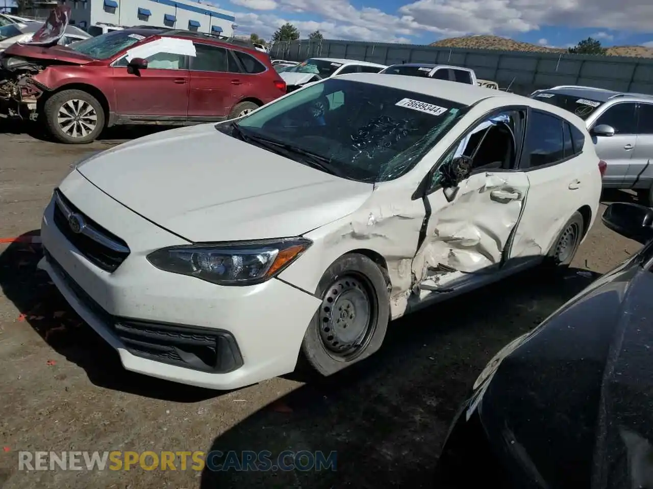 1 Photograph of a damaged car 4S3GTAB61M3708159 SUBARU IMPREZA 2021