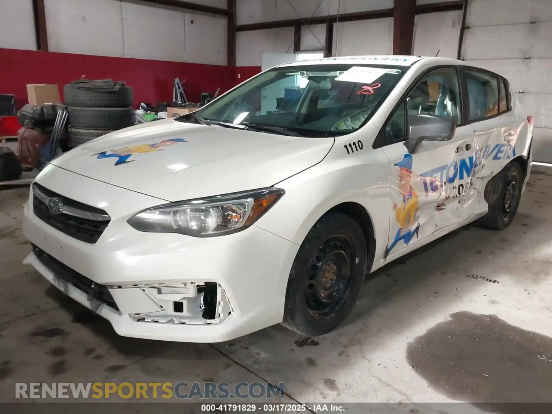 2 Photograph of a damaged car 4S3GTAB62M3701110 SUBARU IMPREZA 2021