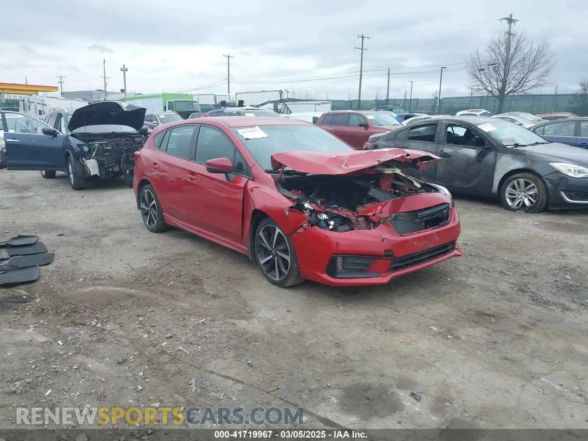 1 Photograph of a damaged car 4S3GTAL67M3716622 SUBARU IMPREZA 2021