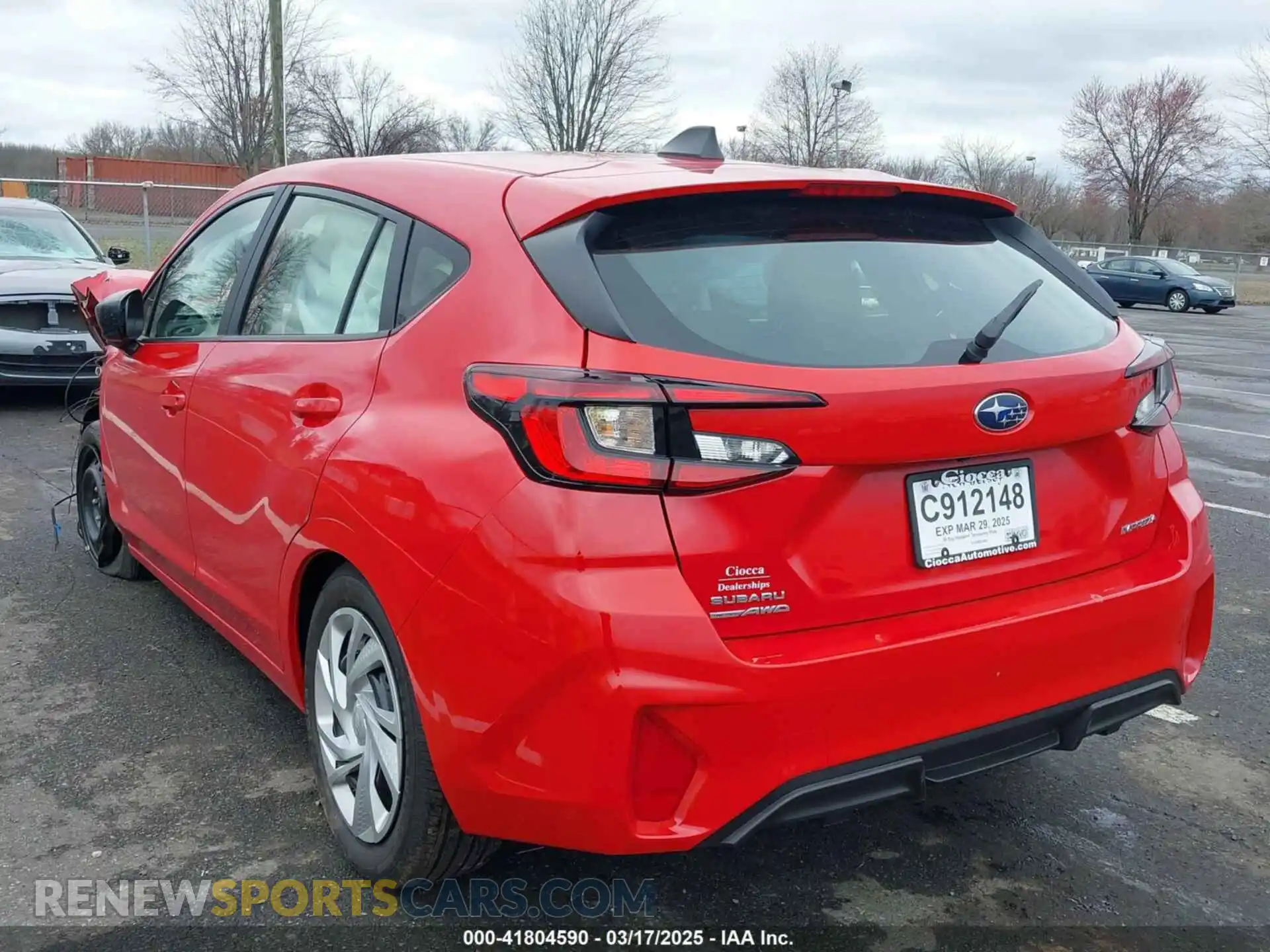 3 Photograph of a damaged car JF1GUABC6R8908229 SUBARU IMPREZA 2024