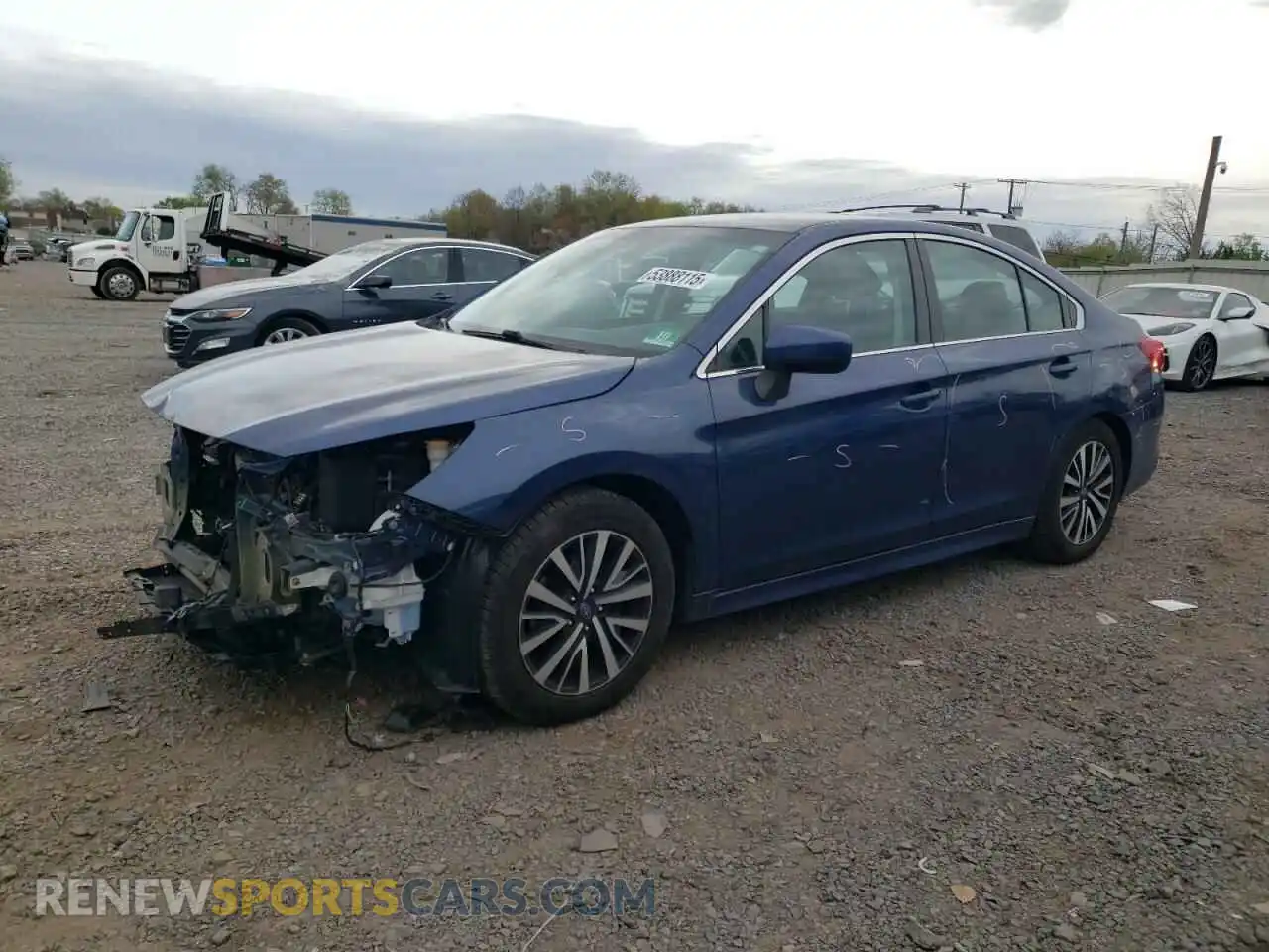1 Photograph of a damaged car 4S3BNAF69K3011382 SUBARU LEGACY 2019