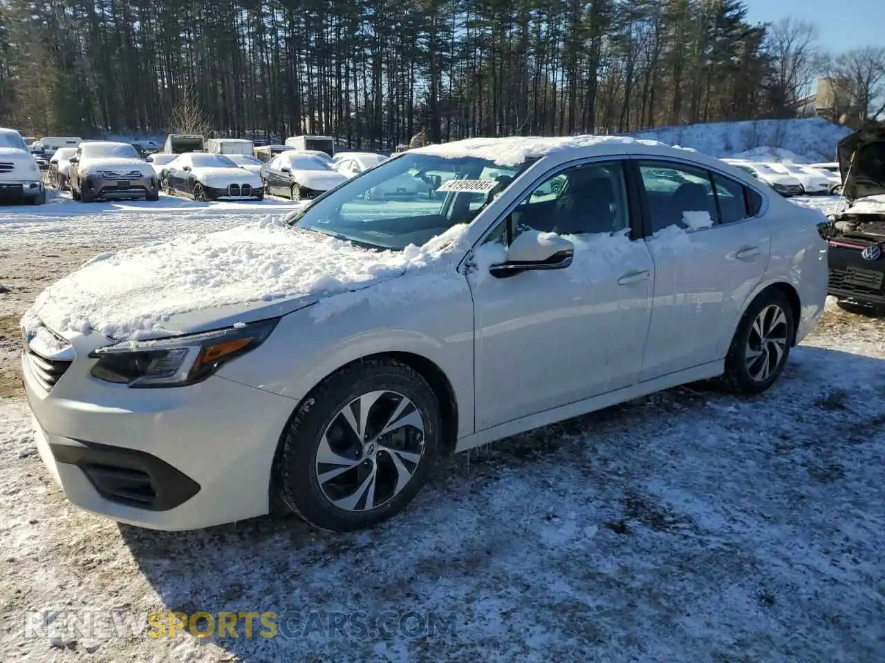 1 Photograph of a damaged car 4S3BWAC60L3017851 SUBARU LEGACY 2020