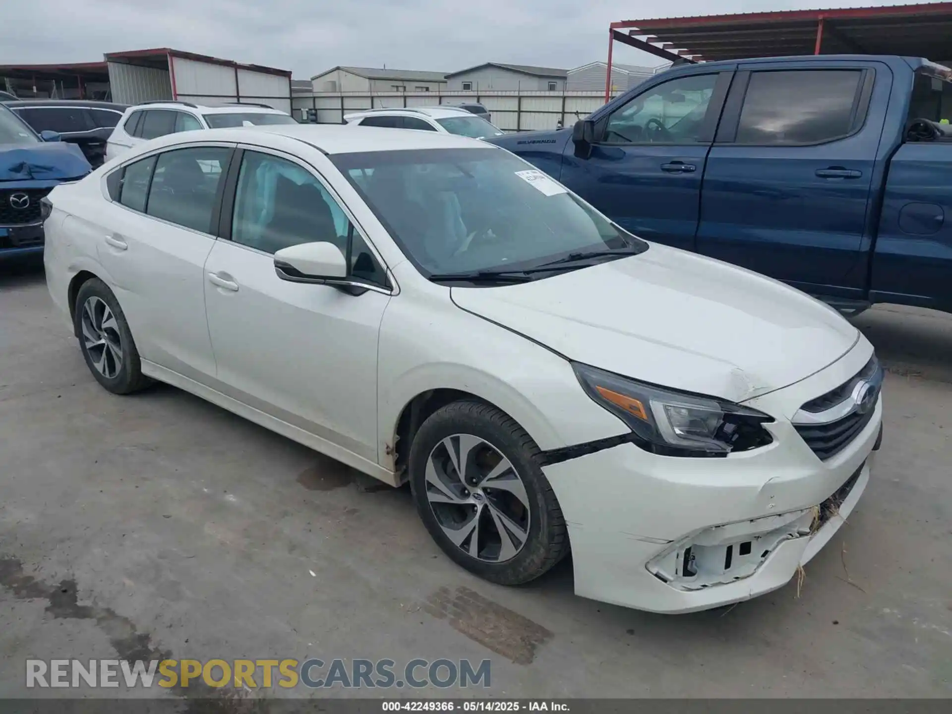 1 Photograph of a damaged car 4S3BWAC67L3028765 SUBARU LEGACY 2020