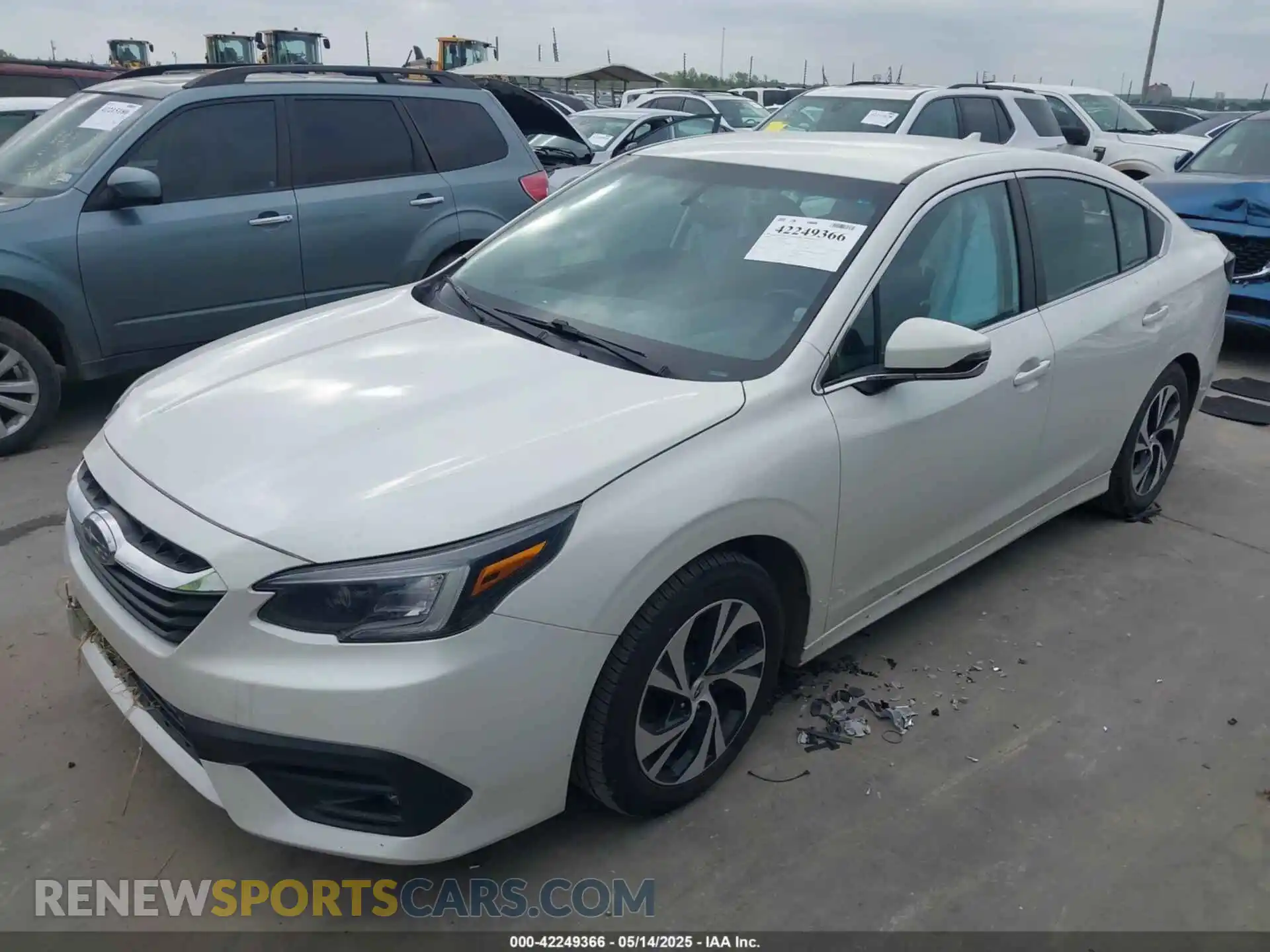 2 Photograph of a damaged car 4S3BWAC67L3028765 SUBARU LEGACY 2020