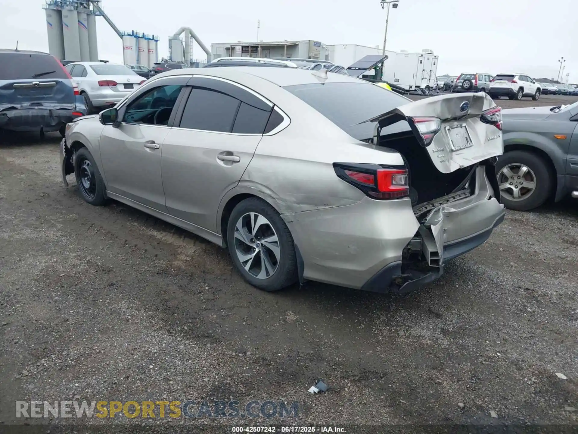 3 fotografías del automóvil dañado 4S3BWAE68L3019909 SUBARU LEGACY 2020