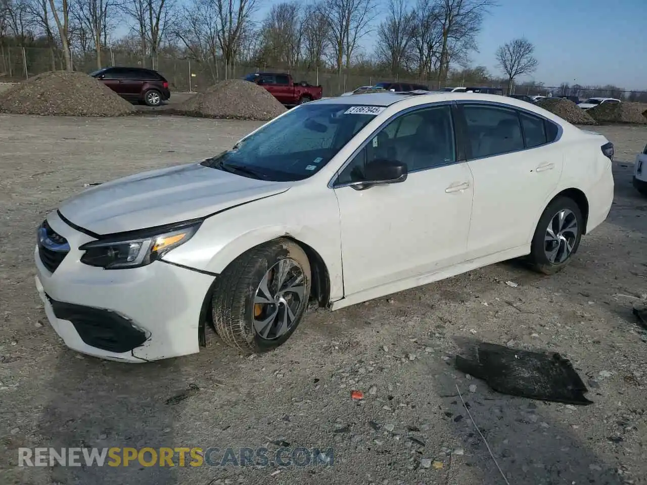1 Photograph of a damaged car 4S3BWAB61M3013780 SUBARU LEGACY 2021