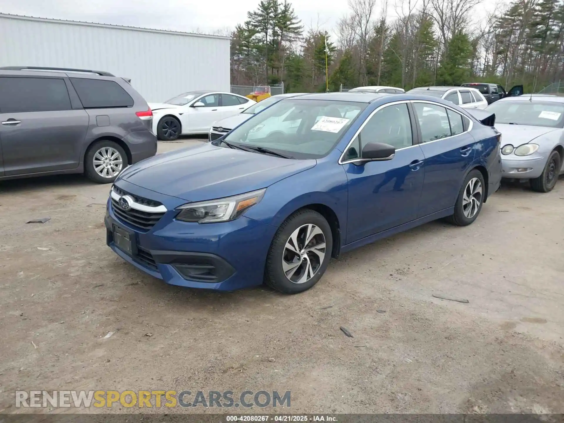 2 Photograph of a damaged car 4S3BWAB67M3002475 SUBARU LEGACY 2021