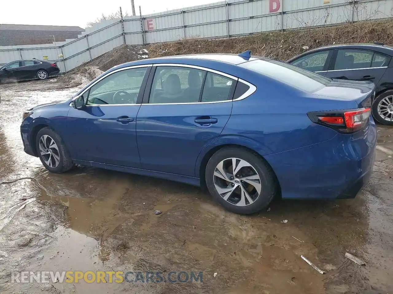 2 fotografías del automóvil dañado 4S3BWAC61M3007850 SUBARU LEGACY 2021