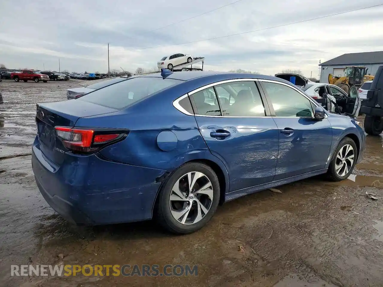 3 fotografías del automóvil dañado 4S3BWAC61M3007850 SUBARU LEGACY 2021