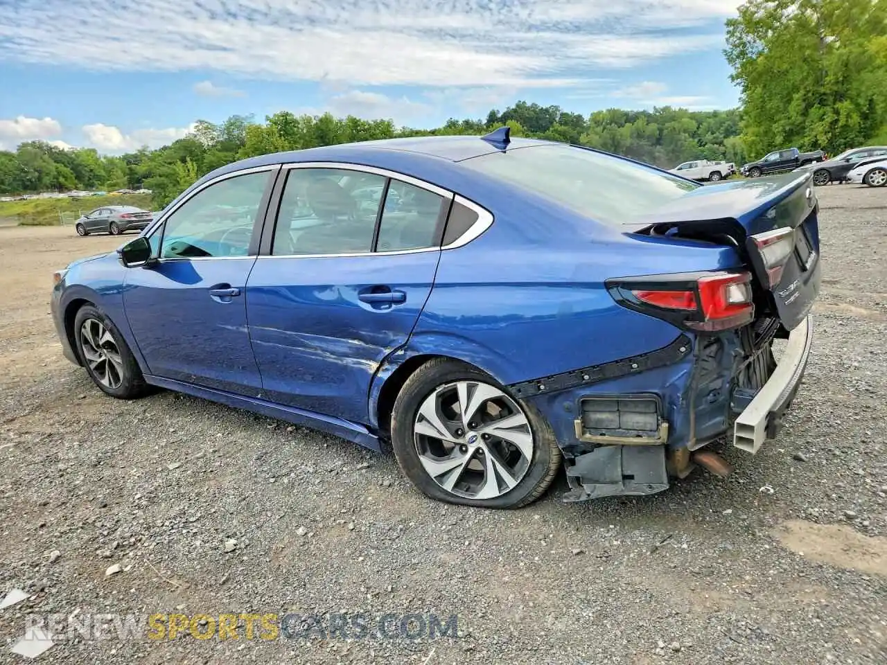2 Фотография поврежденного автомобиля 4S3BWAC63M3002827 SUBARU LEGACY 2021