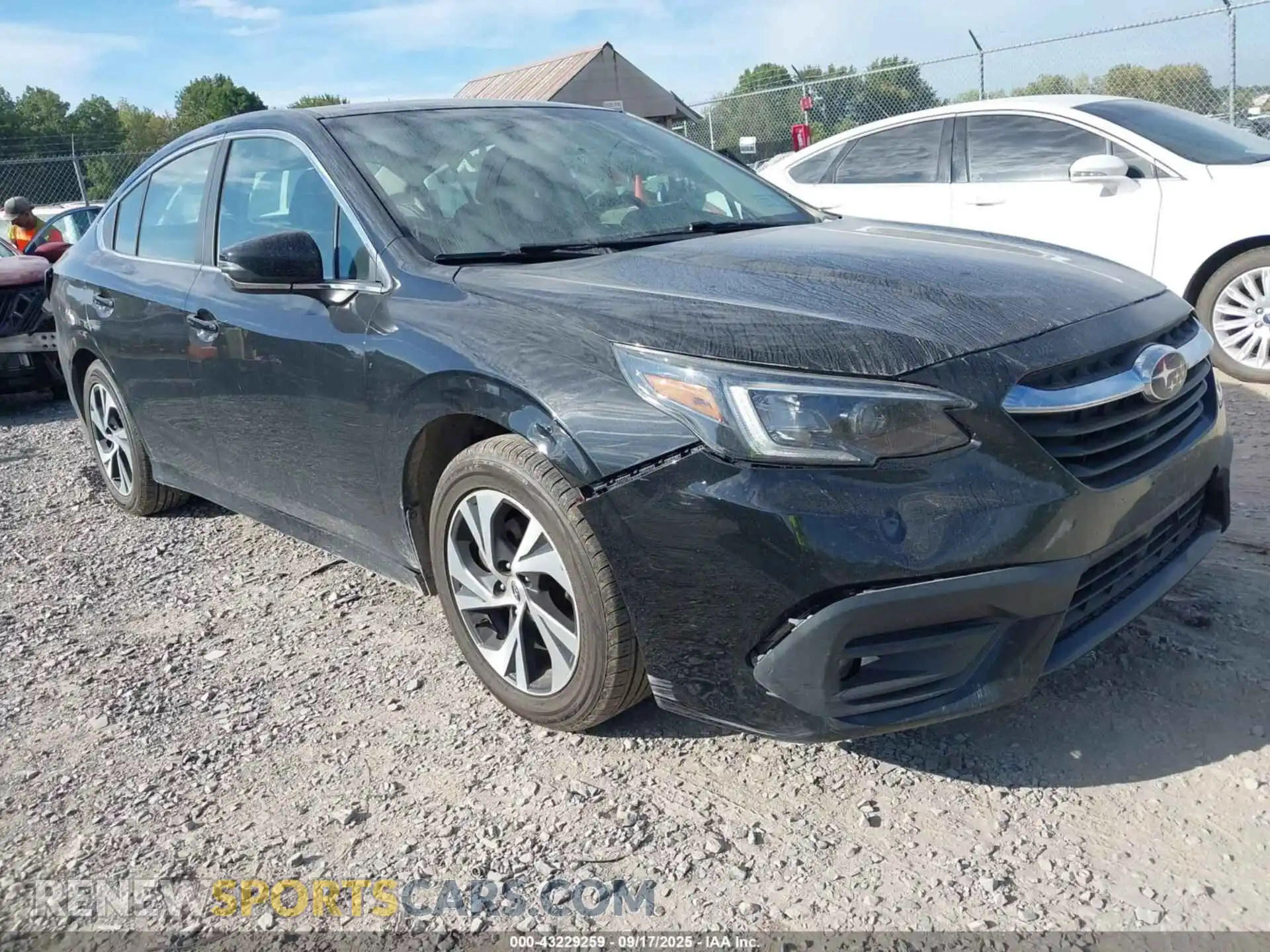 1 Photograph of a damaged car 4S3BWAC66M3003082 SUBARU LEGACY 2021