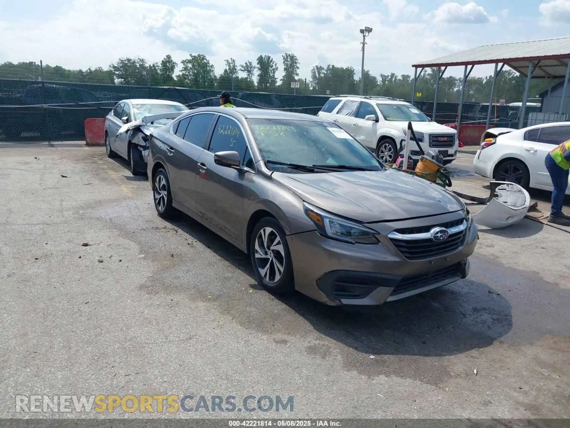 1 Photograph of a damaged car 4S3BWAC6XM3003098 SUBARU LEGACY 2021