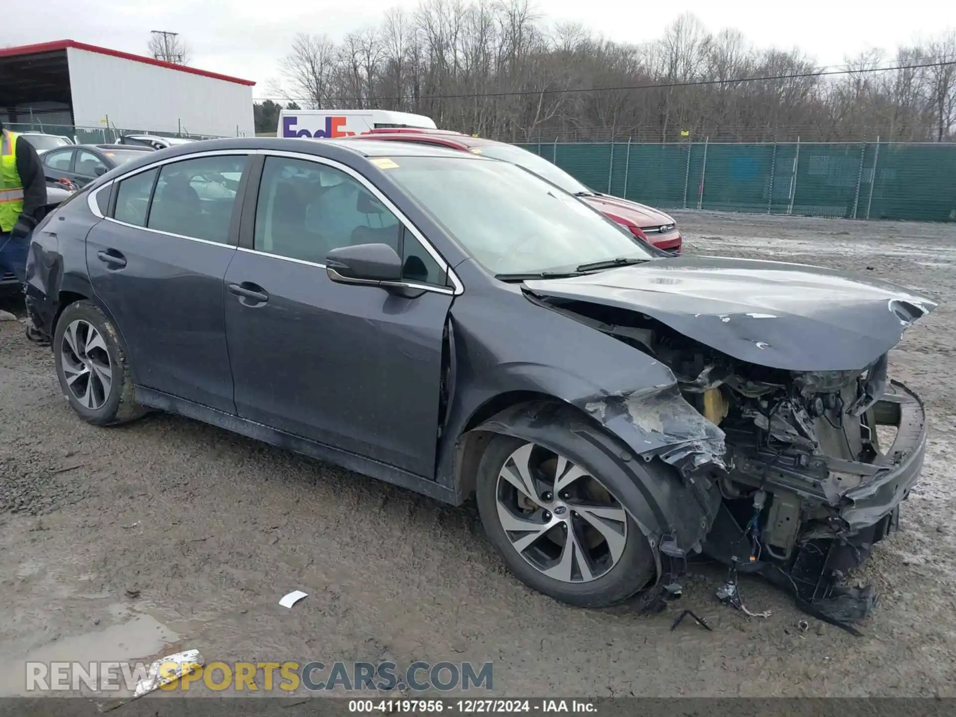1 Photograph of a damaged car 4S3BWAD66M3014405 SUBARU LEGACY 2021