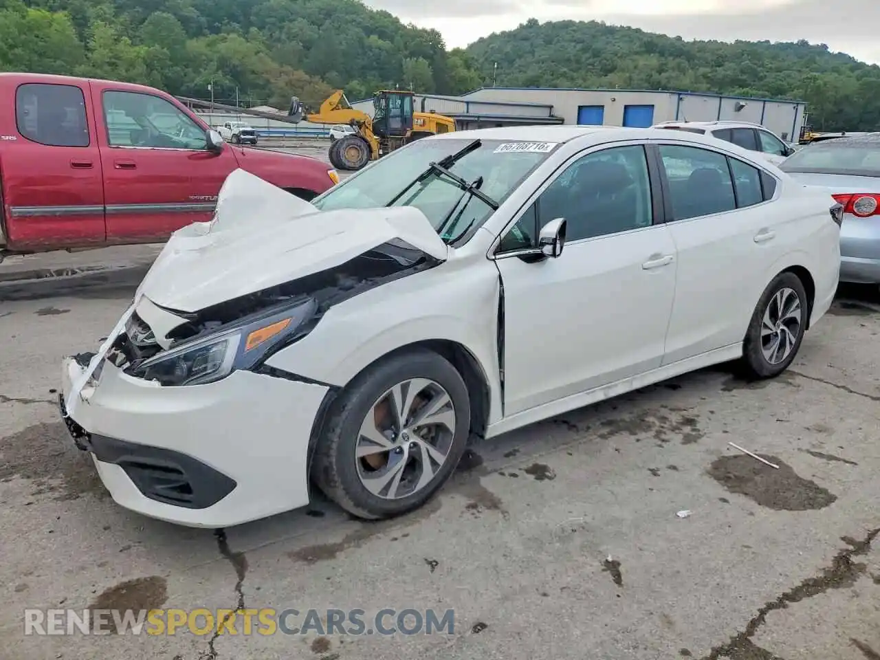 1 Photograph of a damaged car 4S3BWAD67M3003025 SUBARU LEGACY 2021