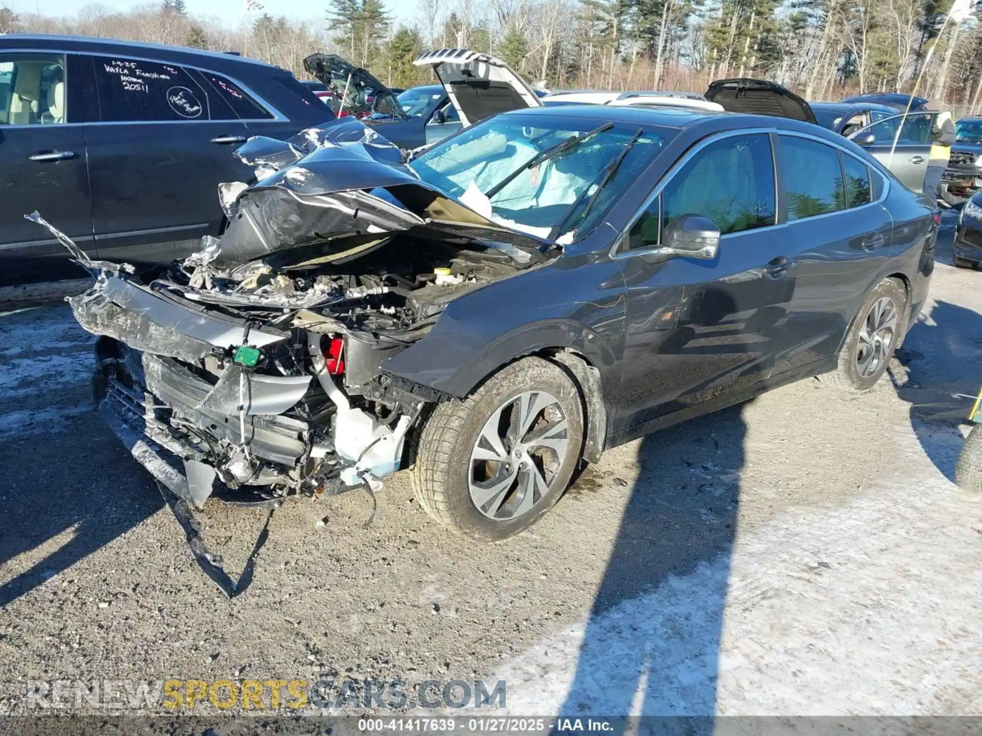 2 Photograph of a damaged car 4S3BWAF64M3012648 SUBARU LEGACY 2021