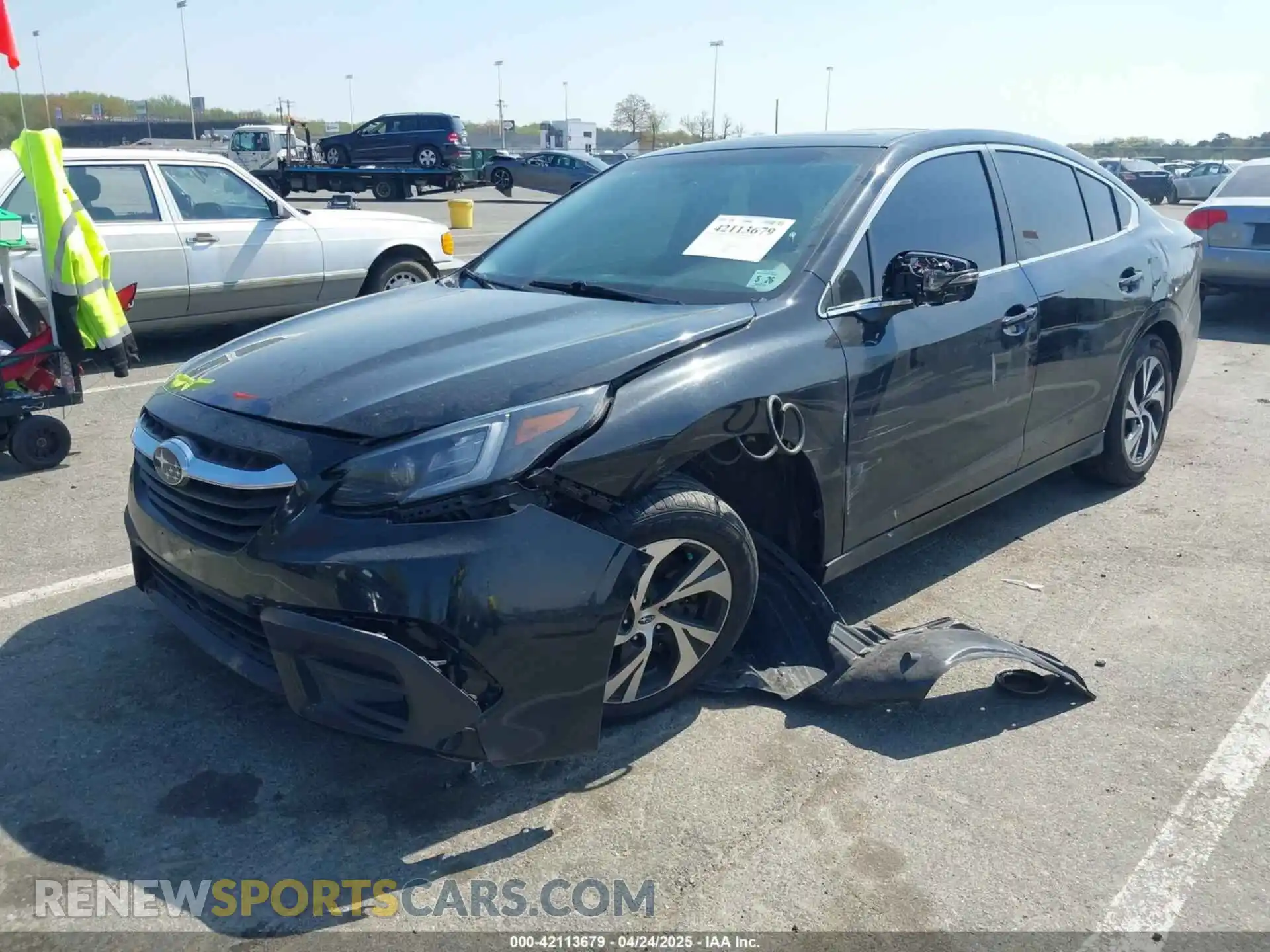 2 Photograph of a damaged car 4S3BWAF67M3019531 SUBARU LEGACY 2021