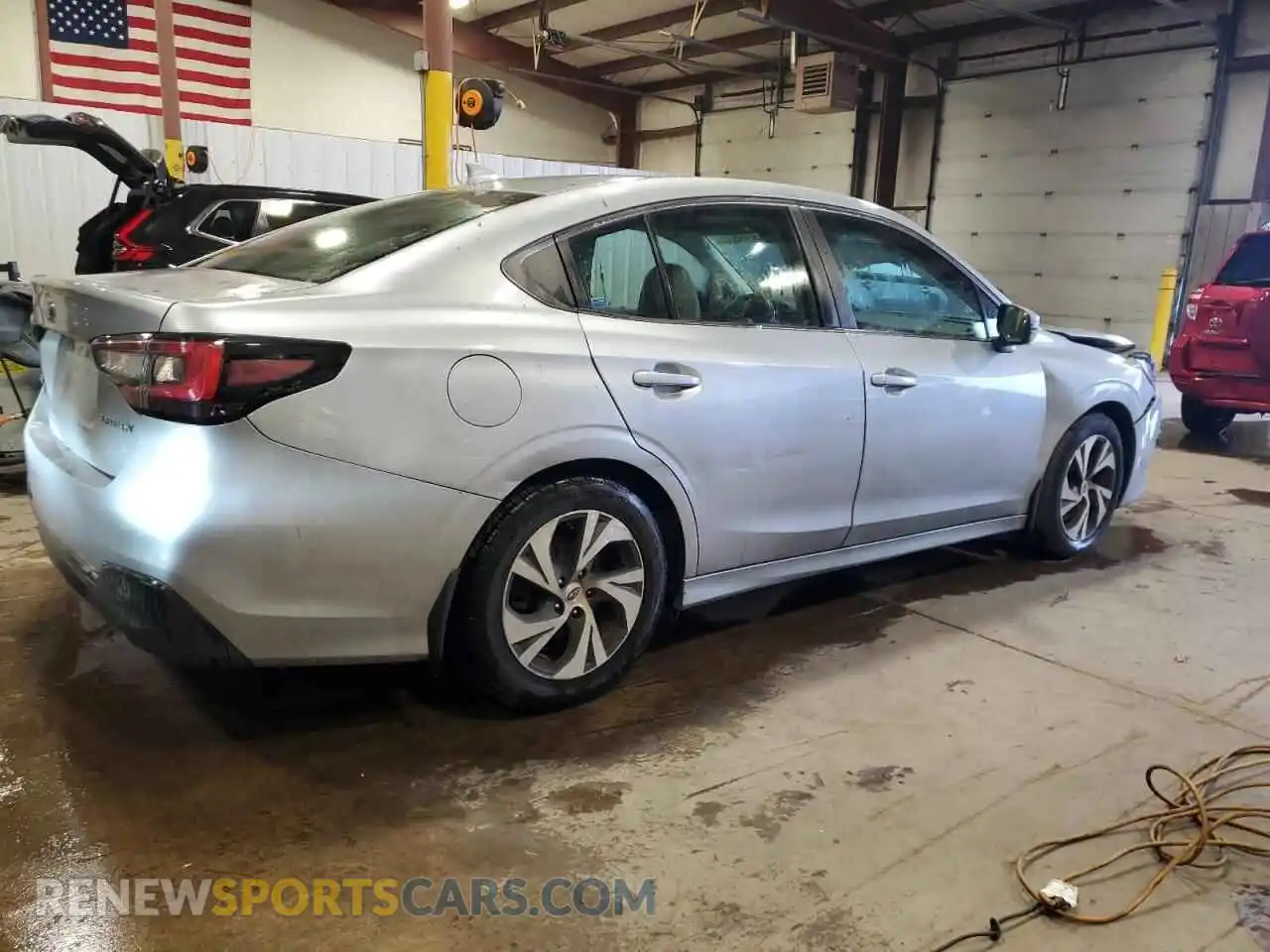 3 fotografías del automóvil dañado 4S3BWAF67M3020520 SUBARU LEGACY 2021