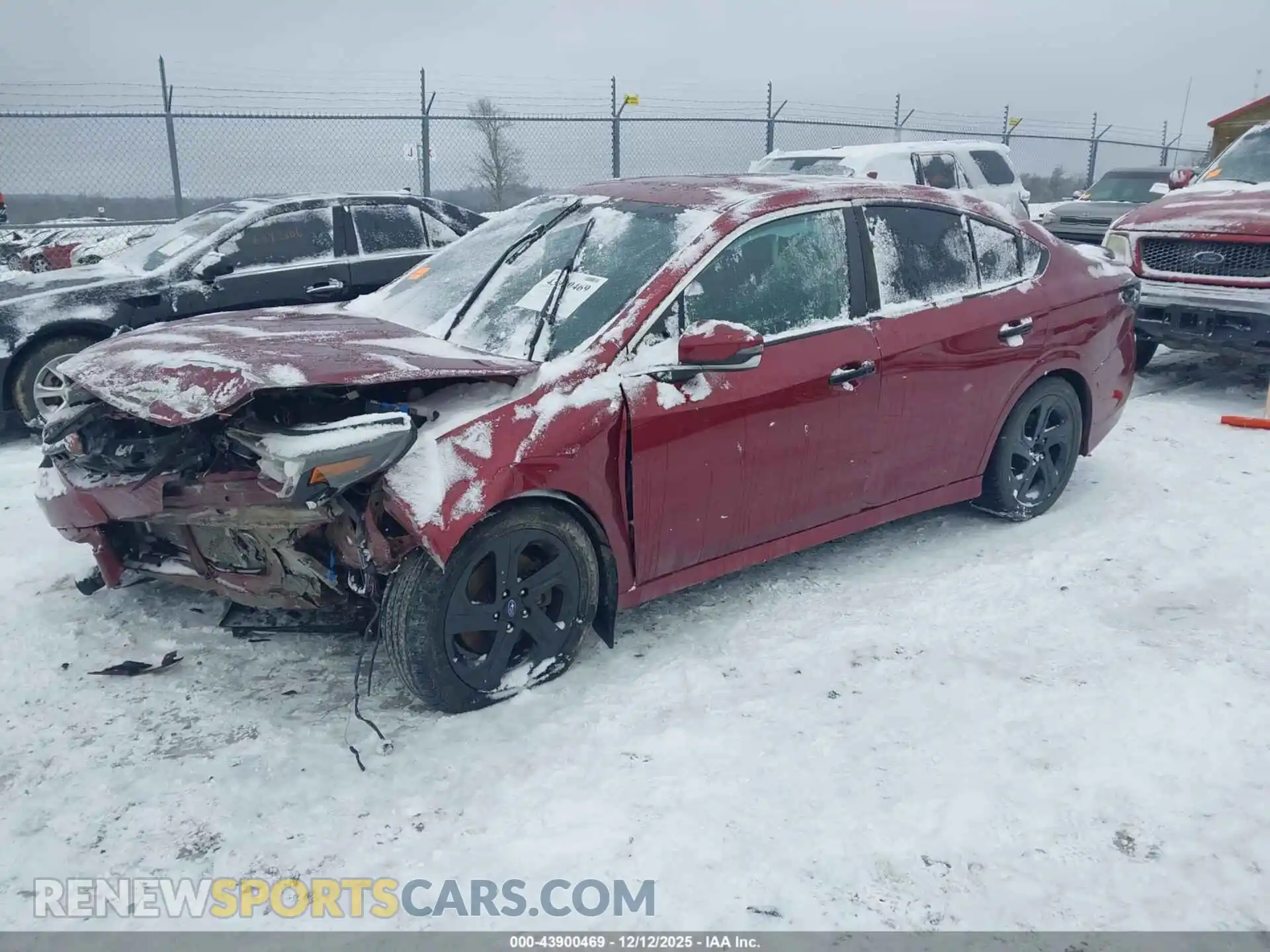 2 fotografías del automóvil dañado 4S3BWAG67M3016420 SUBARU LEGACY 2021